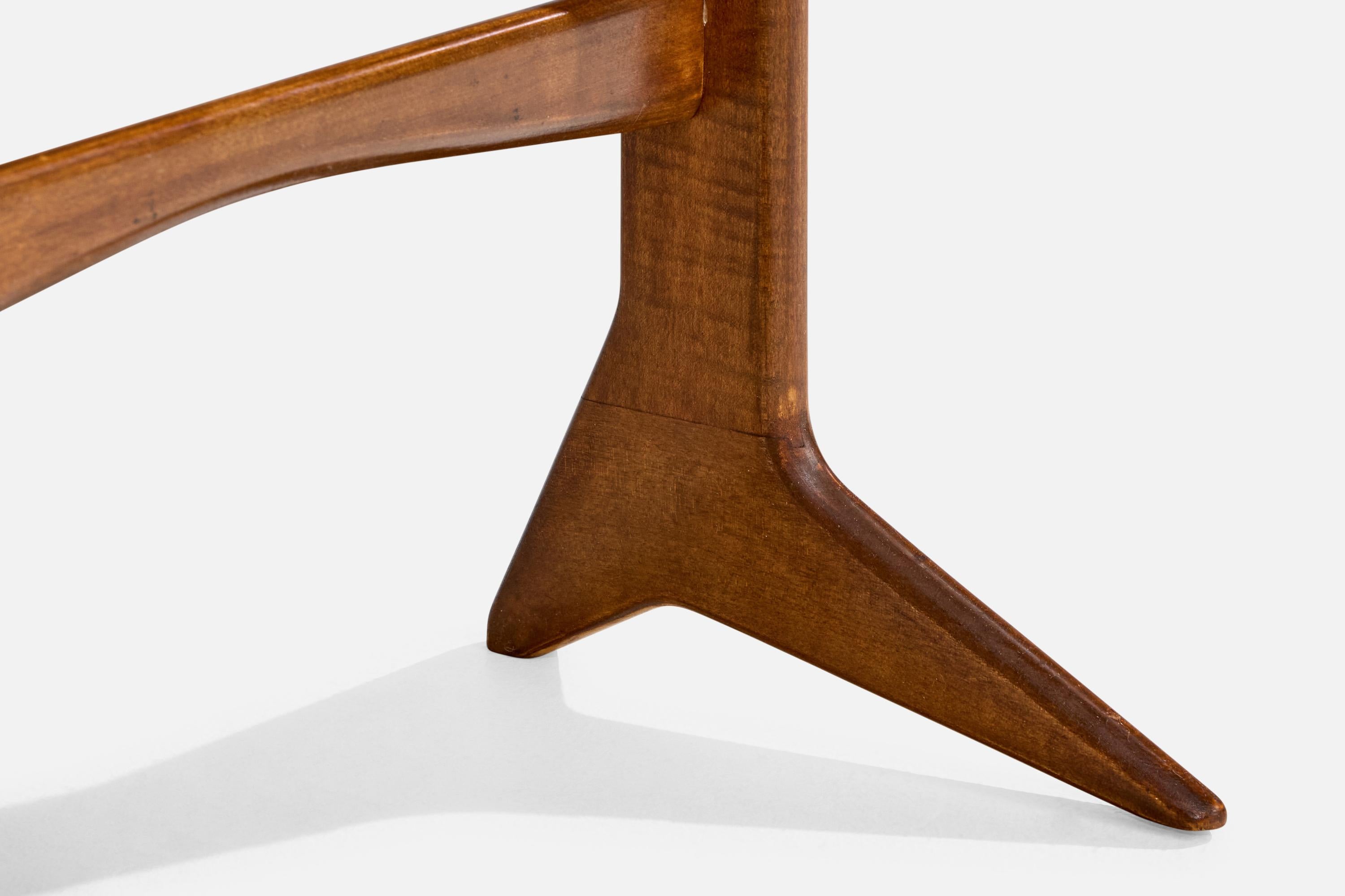 Tables d'appoint Ico Parisi, bois, laiton, verre, Italie, 1954 en vente 2