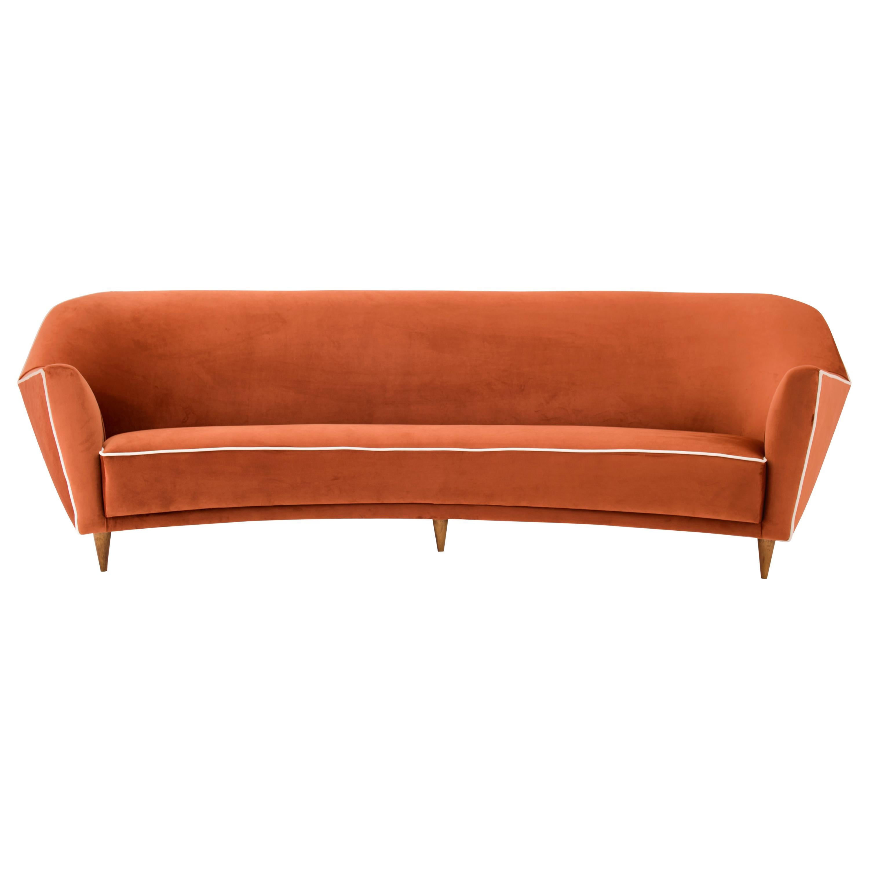 Ico Parisi Curved Sofa - Italy, 1950s