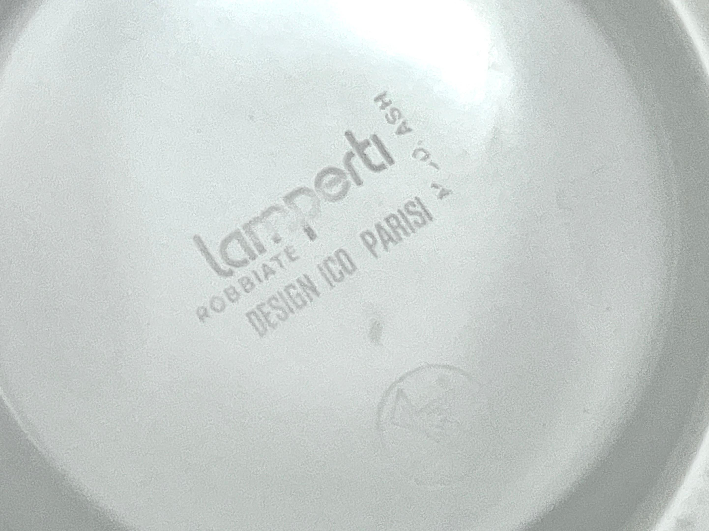 Ico Parisi Cenicero Cuadrado Blanco, Cromo y Melamina by Lamperti, Italia, 1970s en venta 11