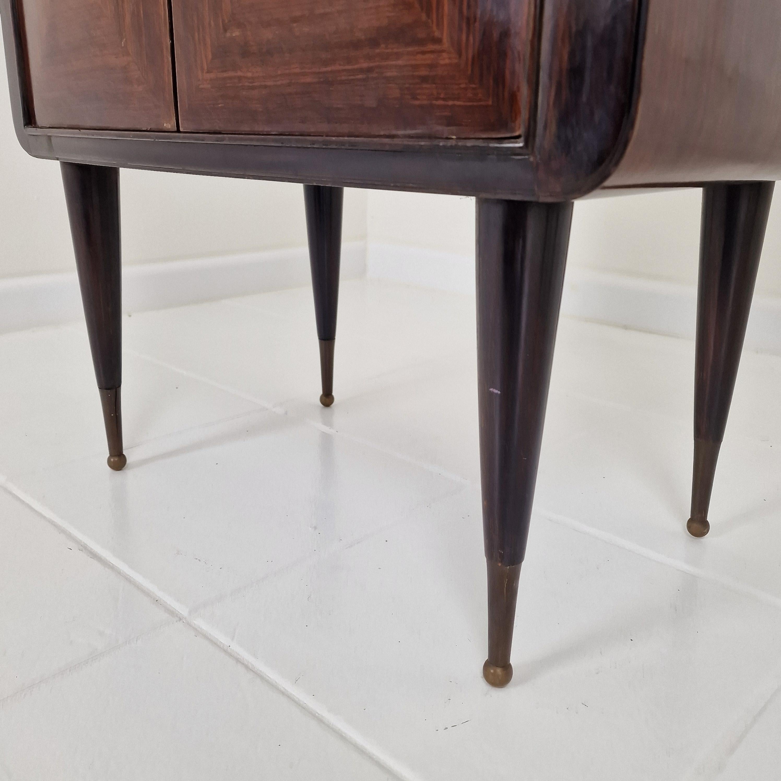 Ico Parisi Style Bedside Tables or Nightstands, Italy 1950's 10