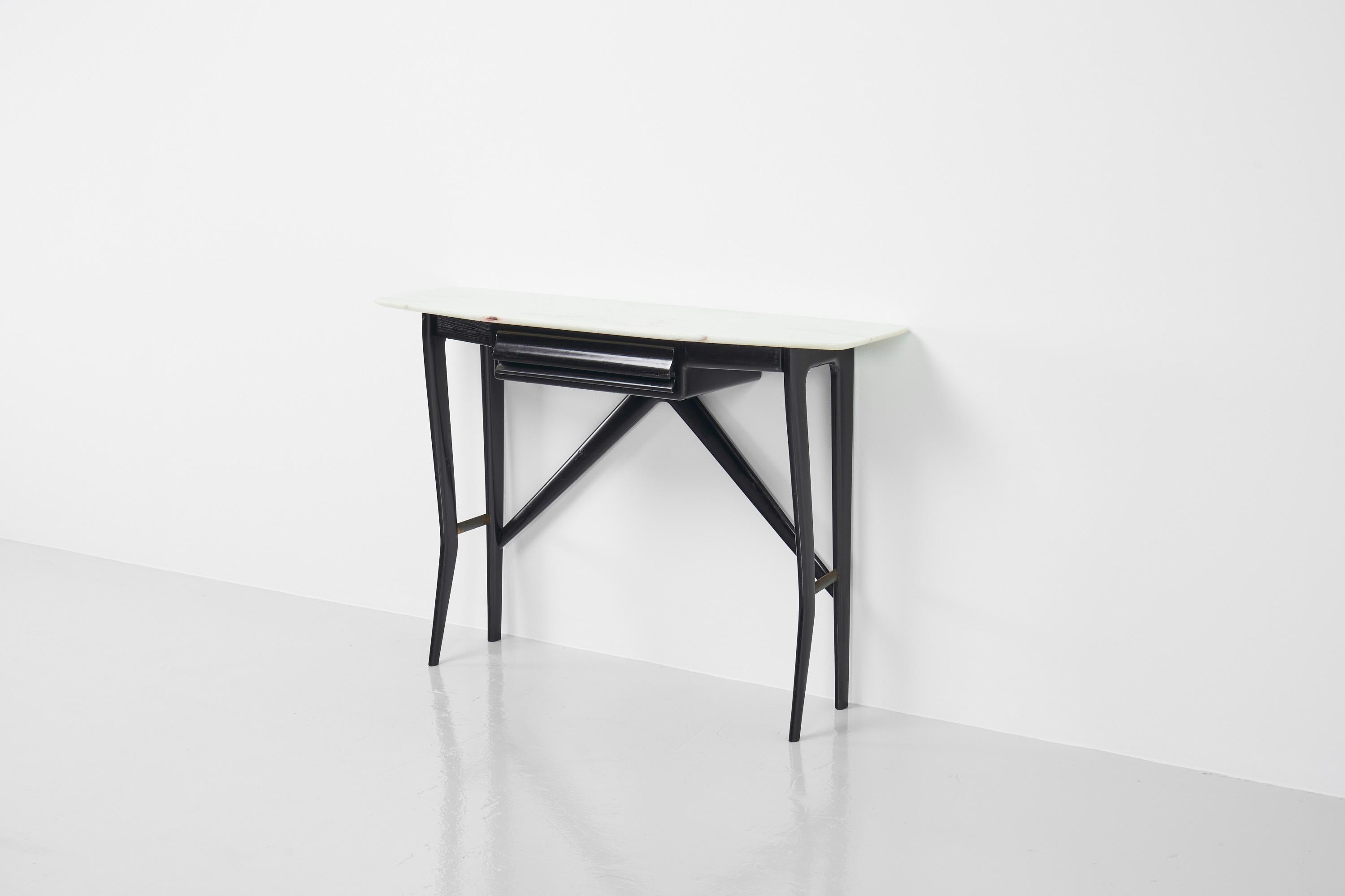 Mid-Century Modern Ico Parisi Style Console Table Milano, Italy, 1950