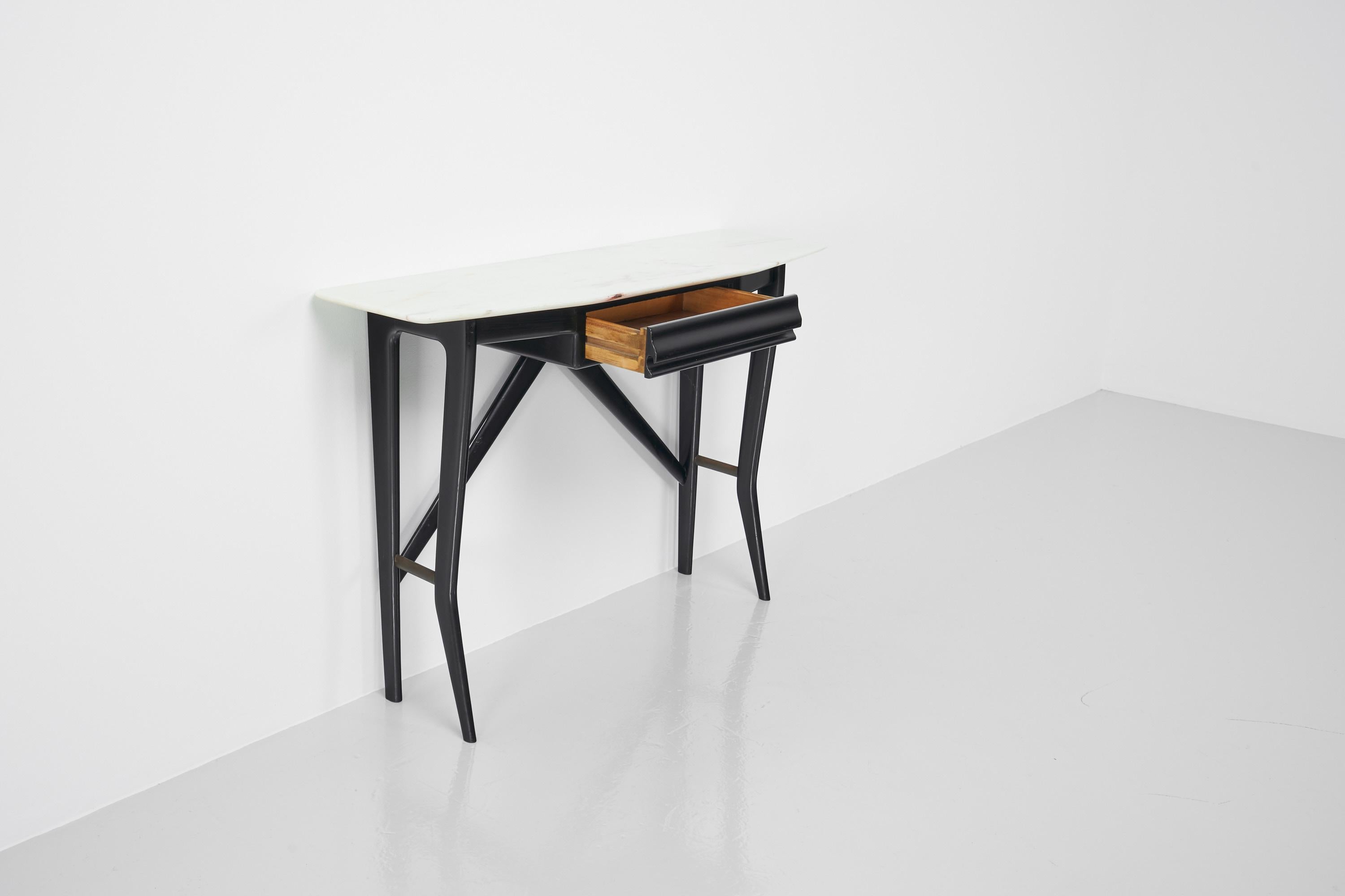 Mid-20th Century Ico Parisi Style Console Table Milano, Italy, 1950