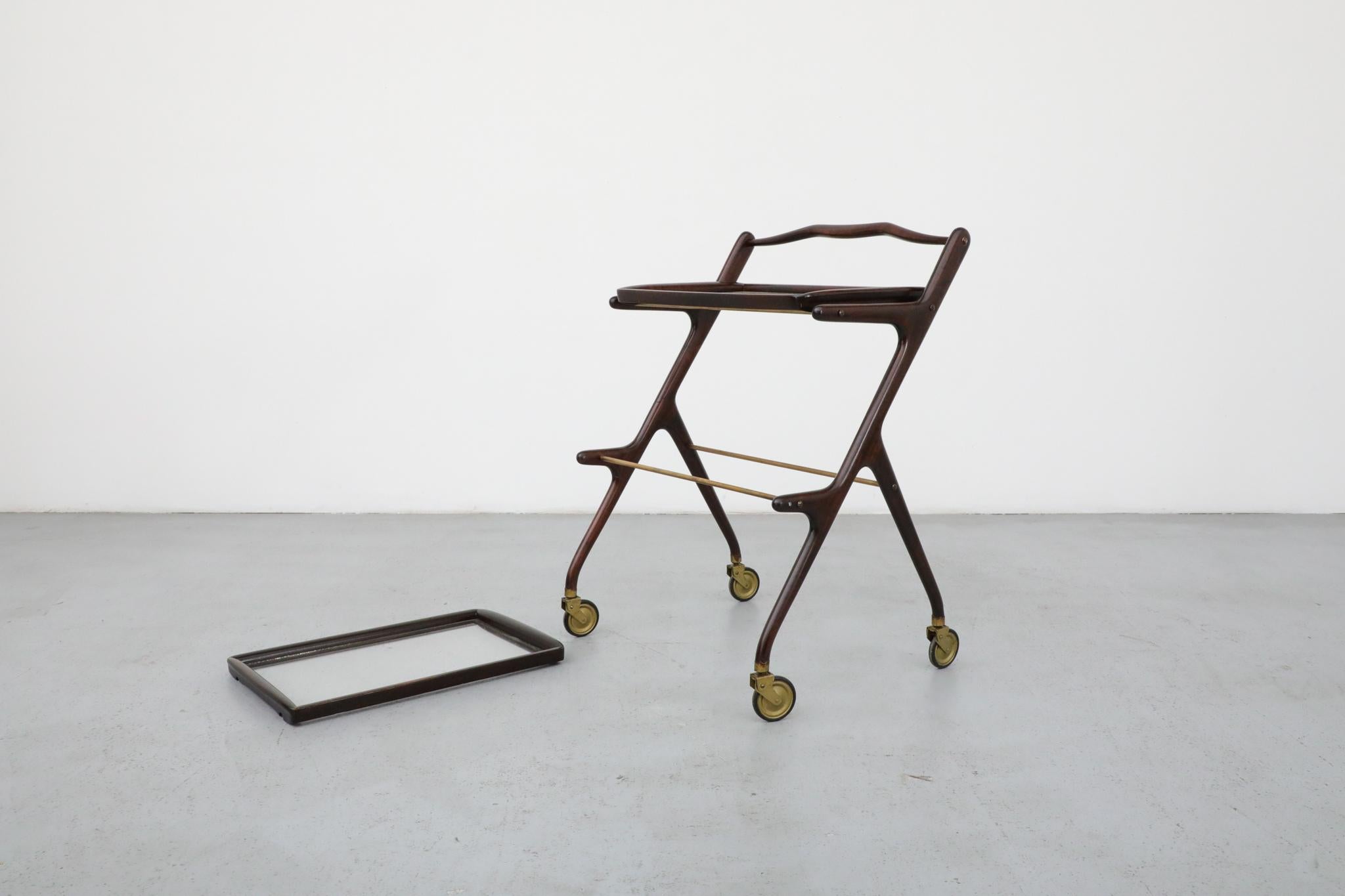Carrito de bar o carrito de té italiano estilo Ico Parisi de Cesare Lacca en venta 9
