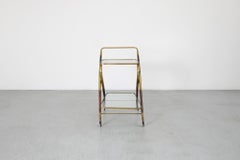 Ico Parisi Stil Italienischer Servierwagen aus Messing von Cesare Lacca
