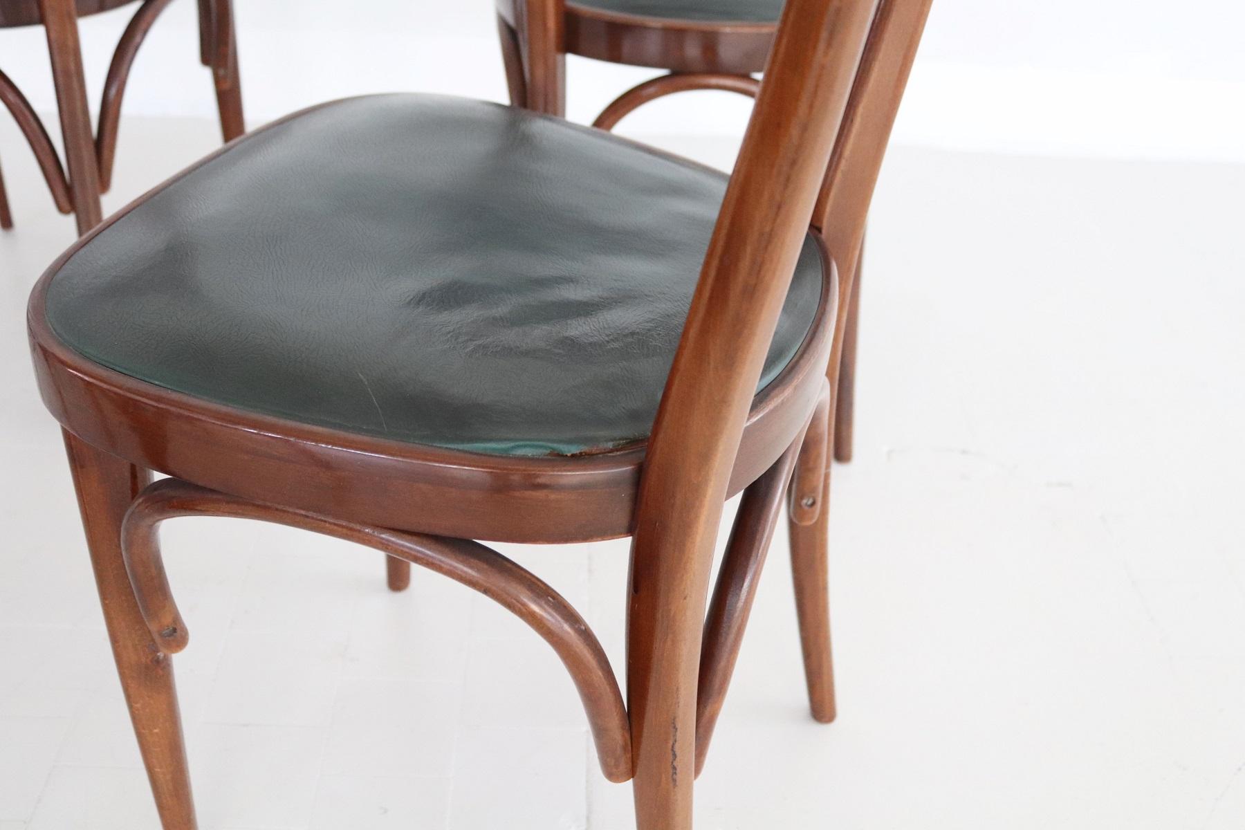 Ico Parisi Style Italian Dining Room Chairs, Set of six For Sale 3