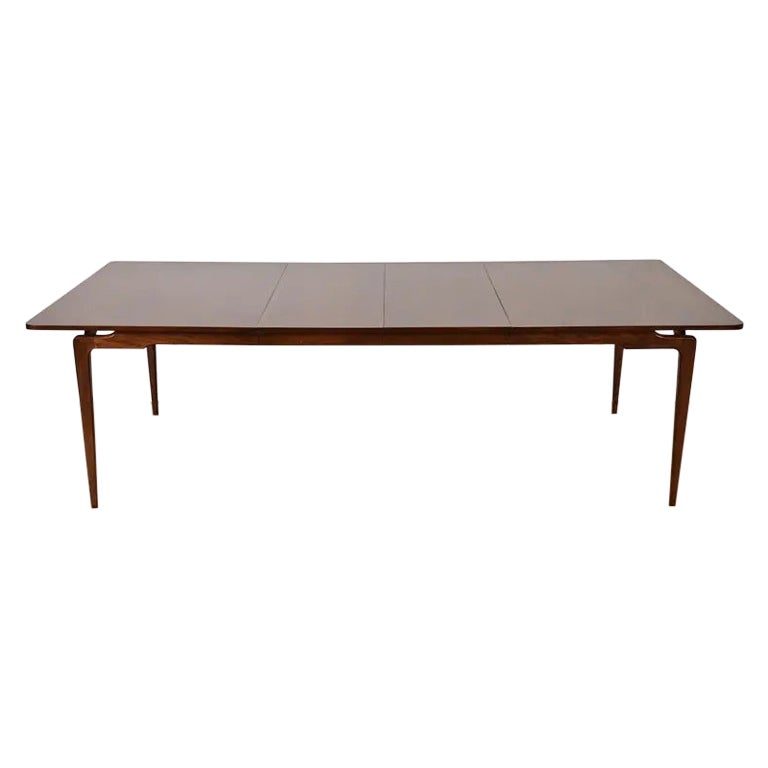 Ico Parisi Style Mid-Century Modern Walnut Dining Table, Newly Refinished