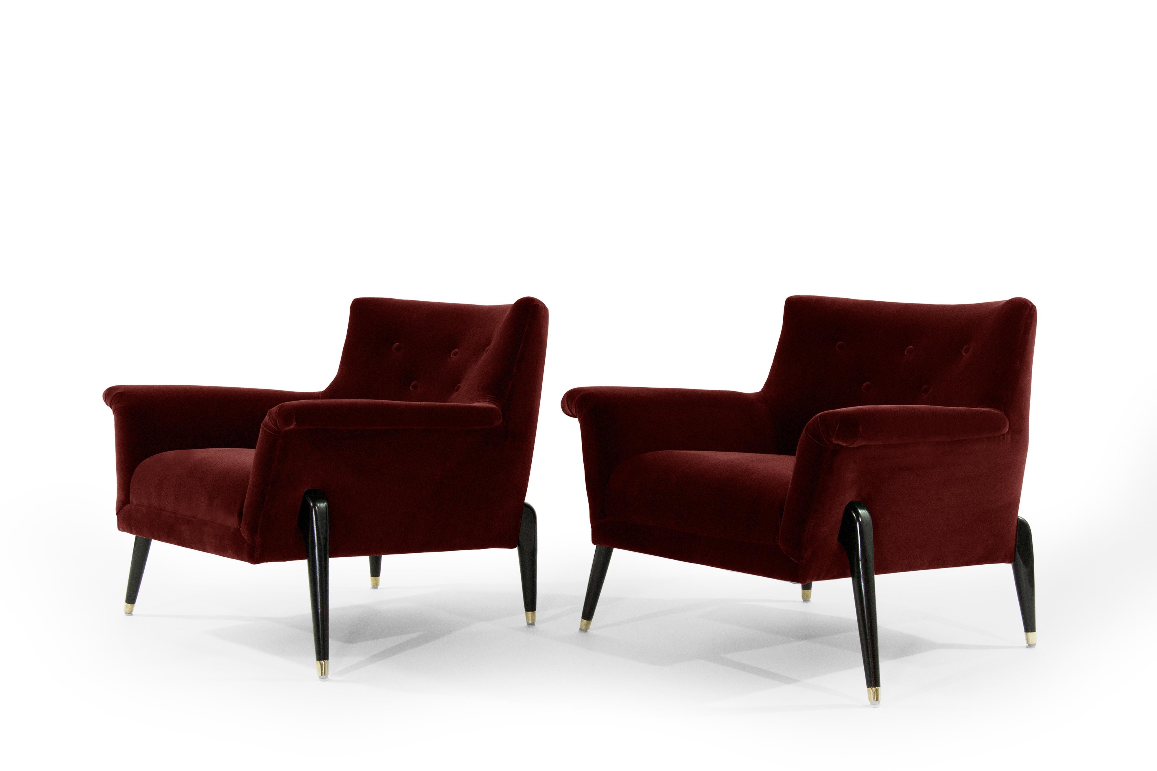 Ico Parisi Style Spider Leg Lounge Chairs, Italy, 1960s In Excellent Condition In Westport, CT