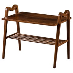 Mesa auxiliar de dos alturas estilo Ico Parisi