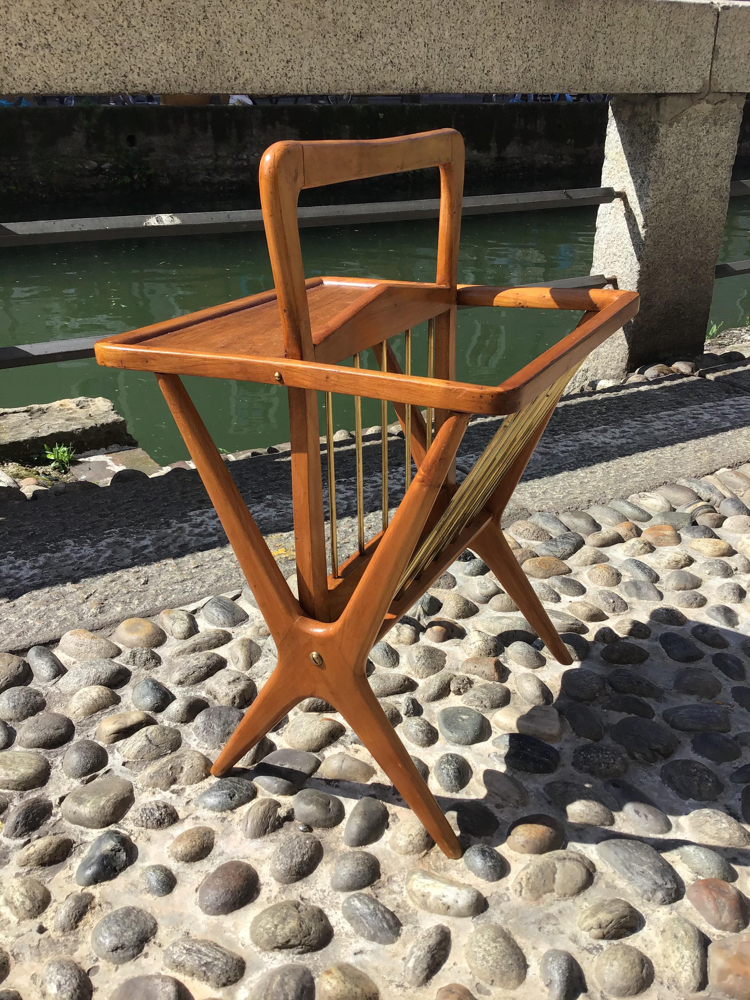 ICO PARISI - coffee table magazine rack - 1950s For Sale 3