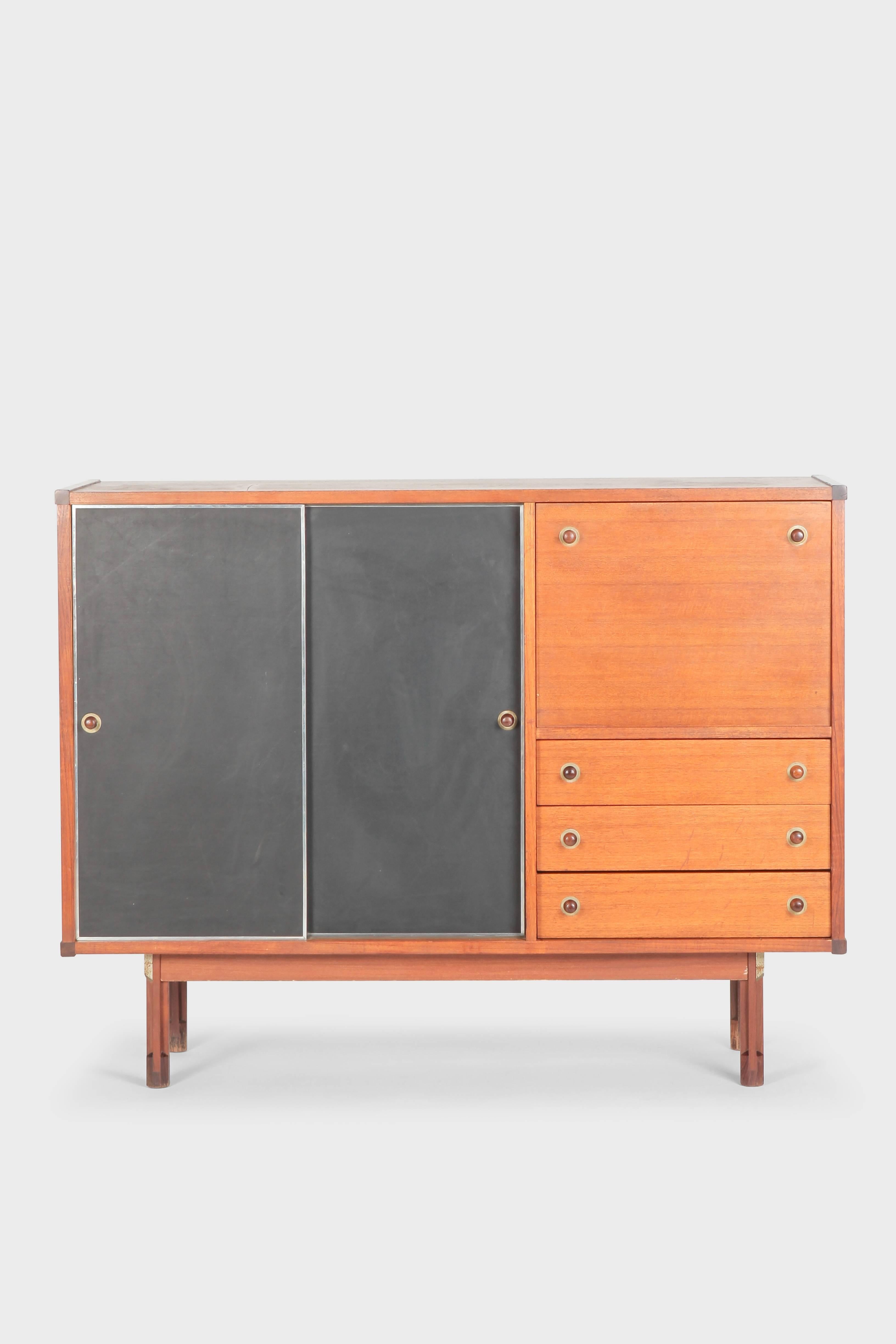 Mid-Century Modern Ico Parisi Teak Highboard Stildomus, 1960s