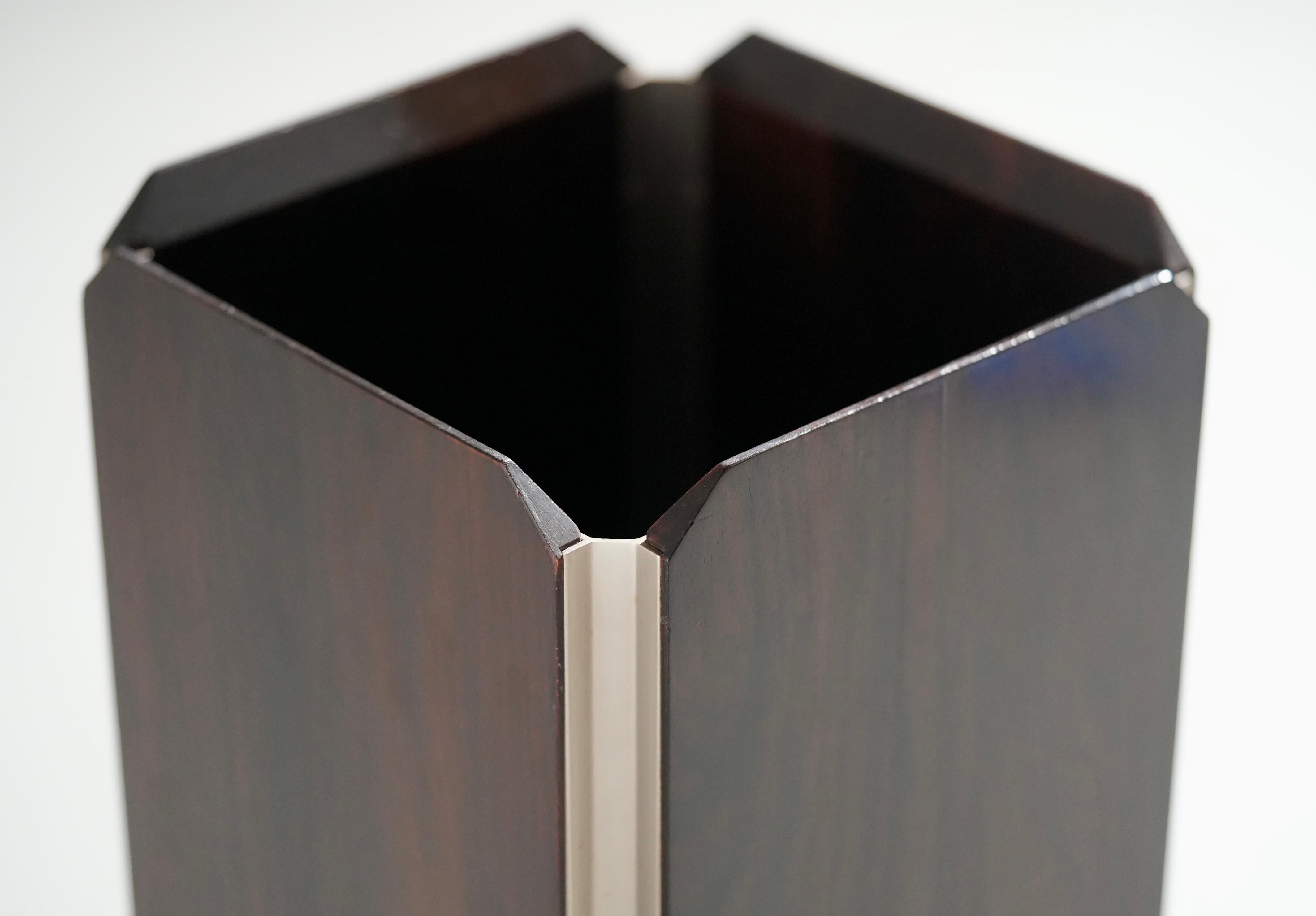 Paragüero 'Temide' de Ico Parisi para Stildomus en madera y metal, Italia, 1960 Moderno de mediados de siglo en venta
