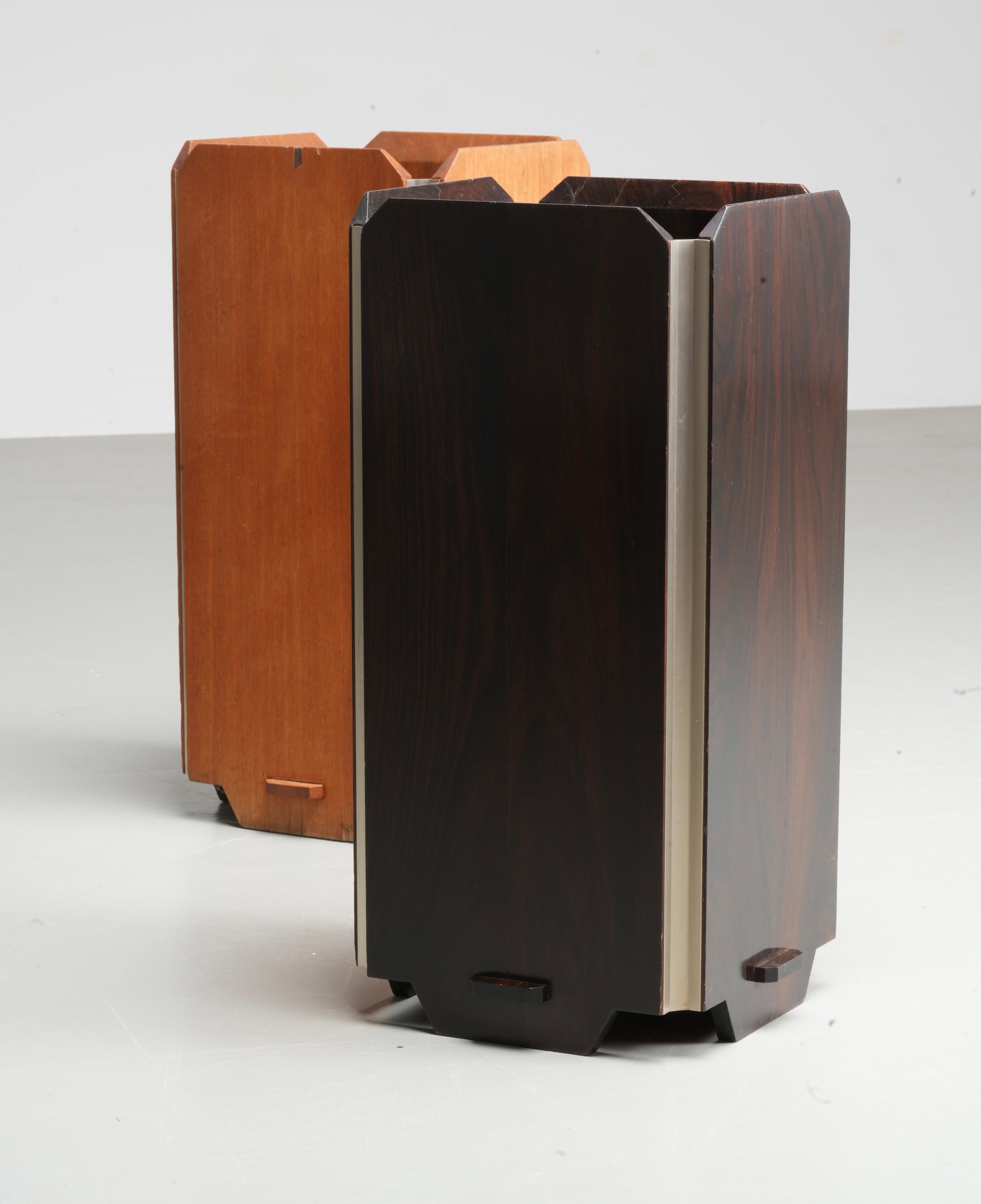 Paragüero 'Temide' de Ico Parisi para Stildomus en madera y metal, Italia, 1960 mediados del siglo XX en venta