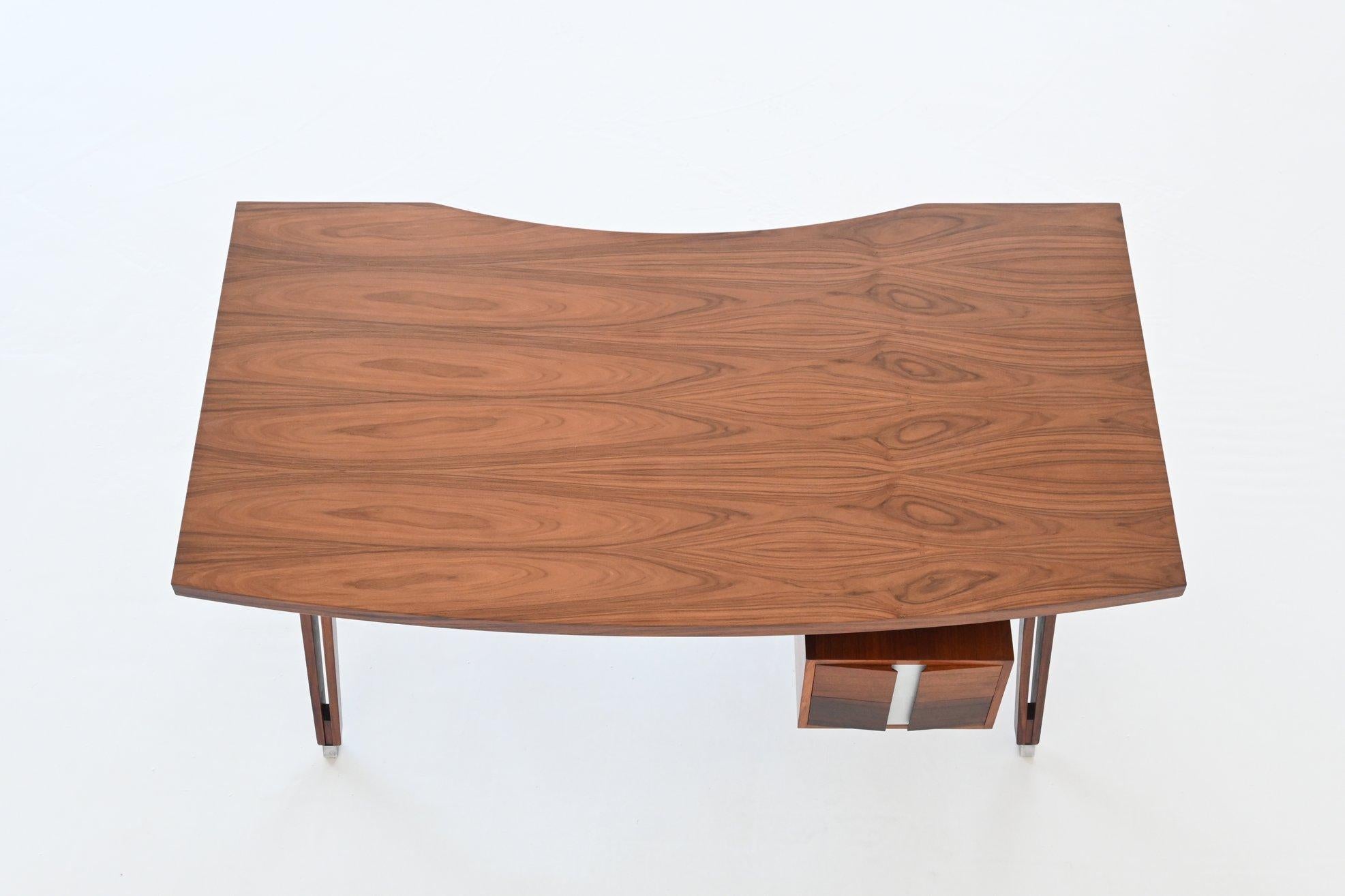 Ico Parisi Terni Executive Desk Rosewood Mim Roma, Italy, 1958 11