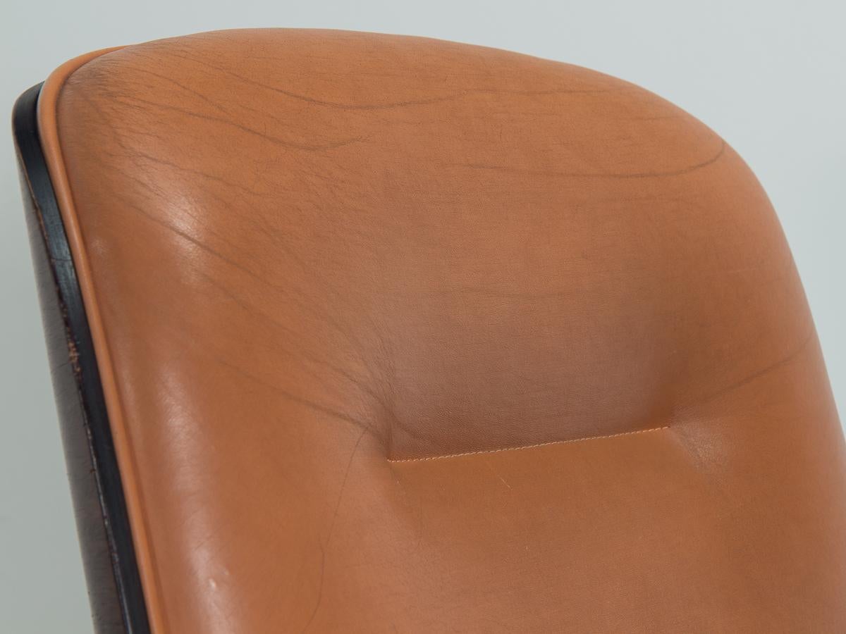 Leather Ico Parisi Terni Swivel Office Chair