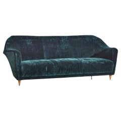 Dreisitziges geschwungenes Sofa von Ico Parisi für Ariberto Colombo 'Attr.', Italien, 1950er Jahre