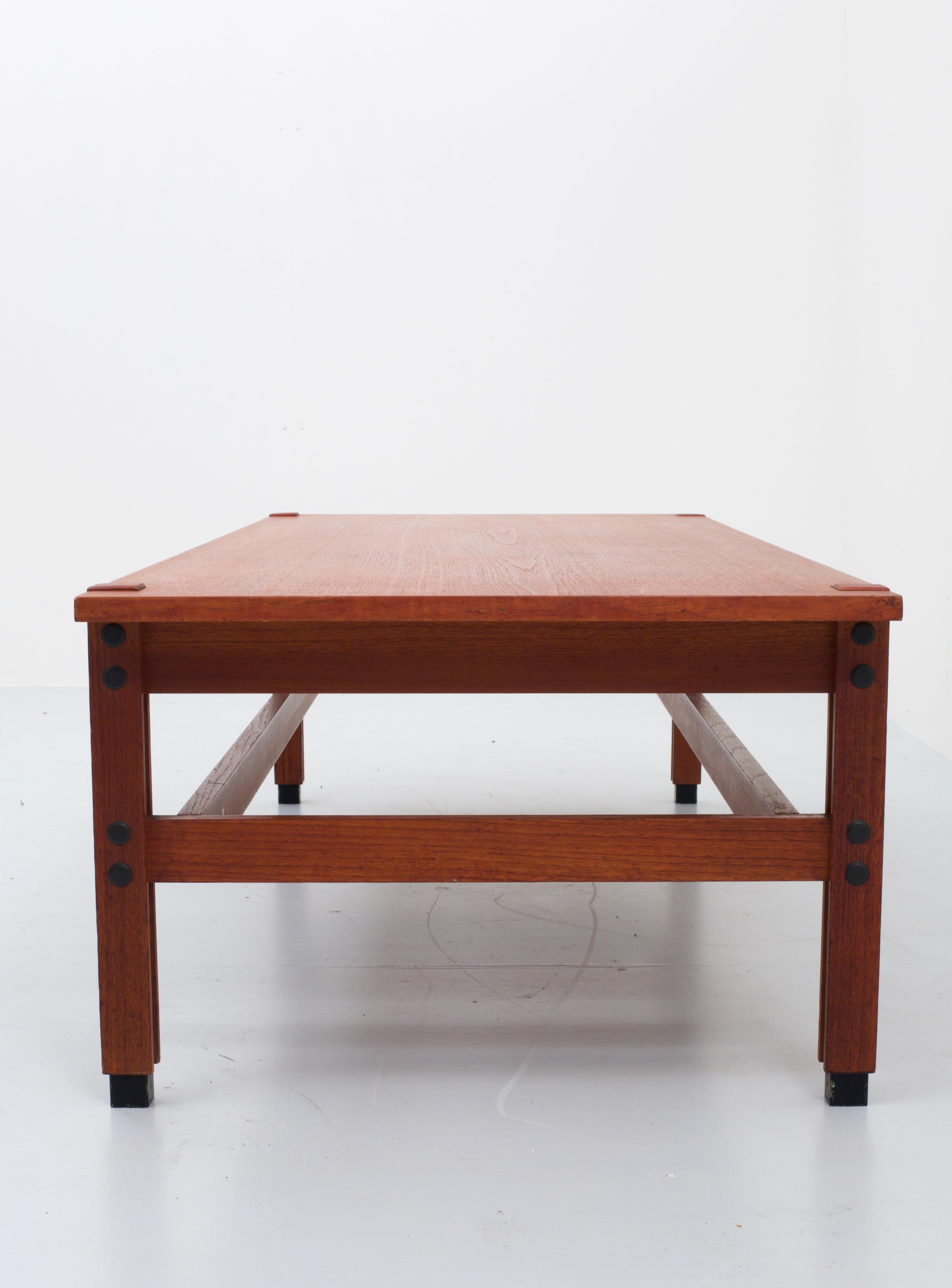 Ico Parisi 'Tivoli' Couchtisch aus Teakholz für MIM Roma, Italien, 1958 im Zustand „Gut“ im Angebot in Uithoorn, NL