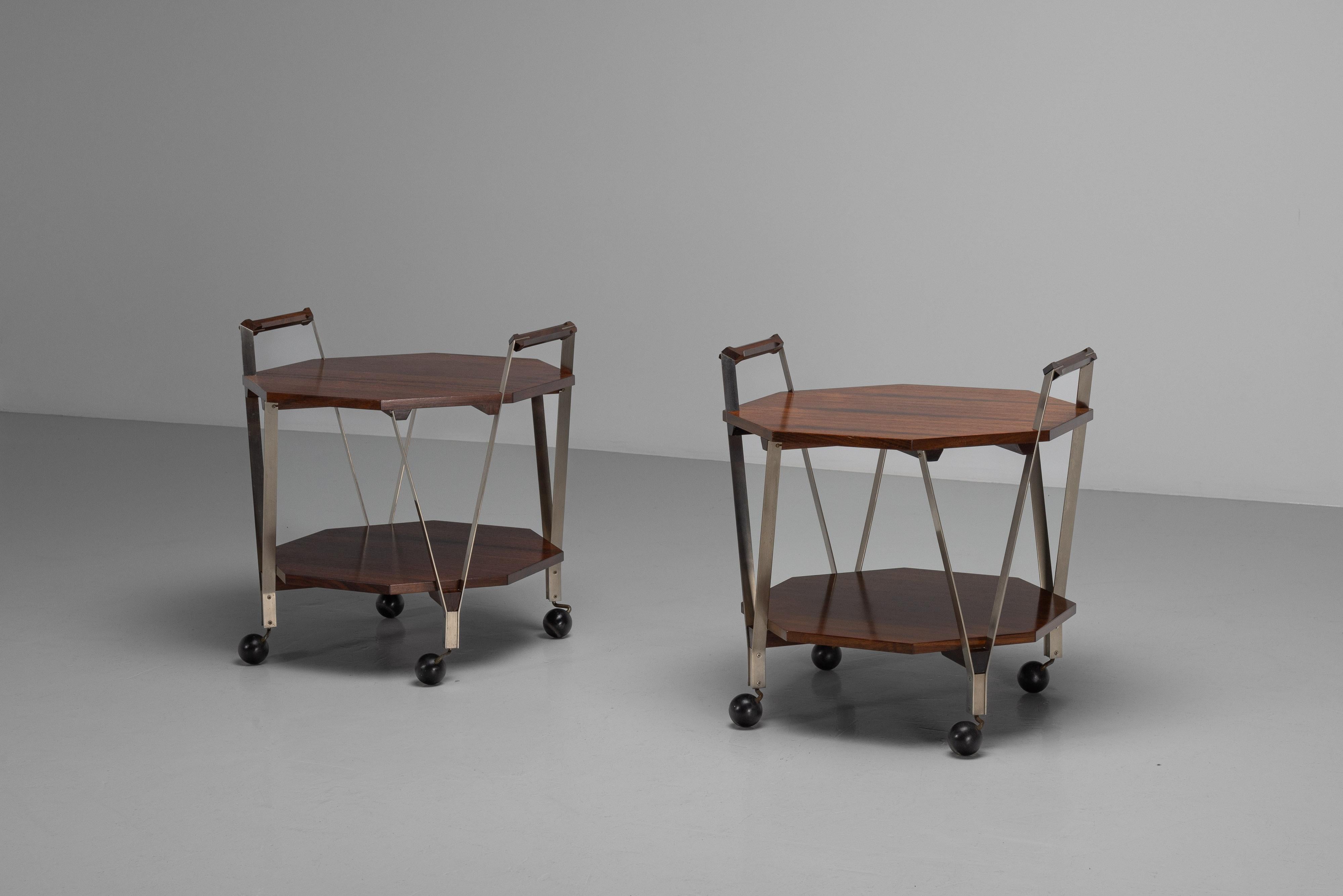 Milieu du XXe siècle Chariot Ico Parisi modèle 1101 Stildomus Italie 1959 en vente