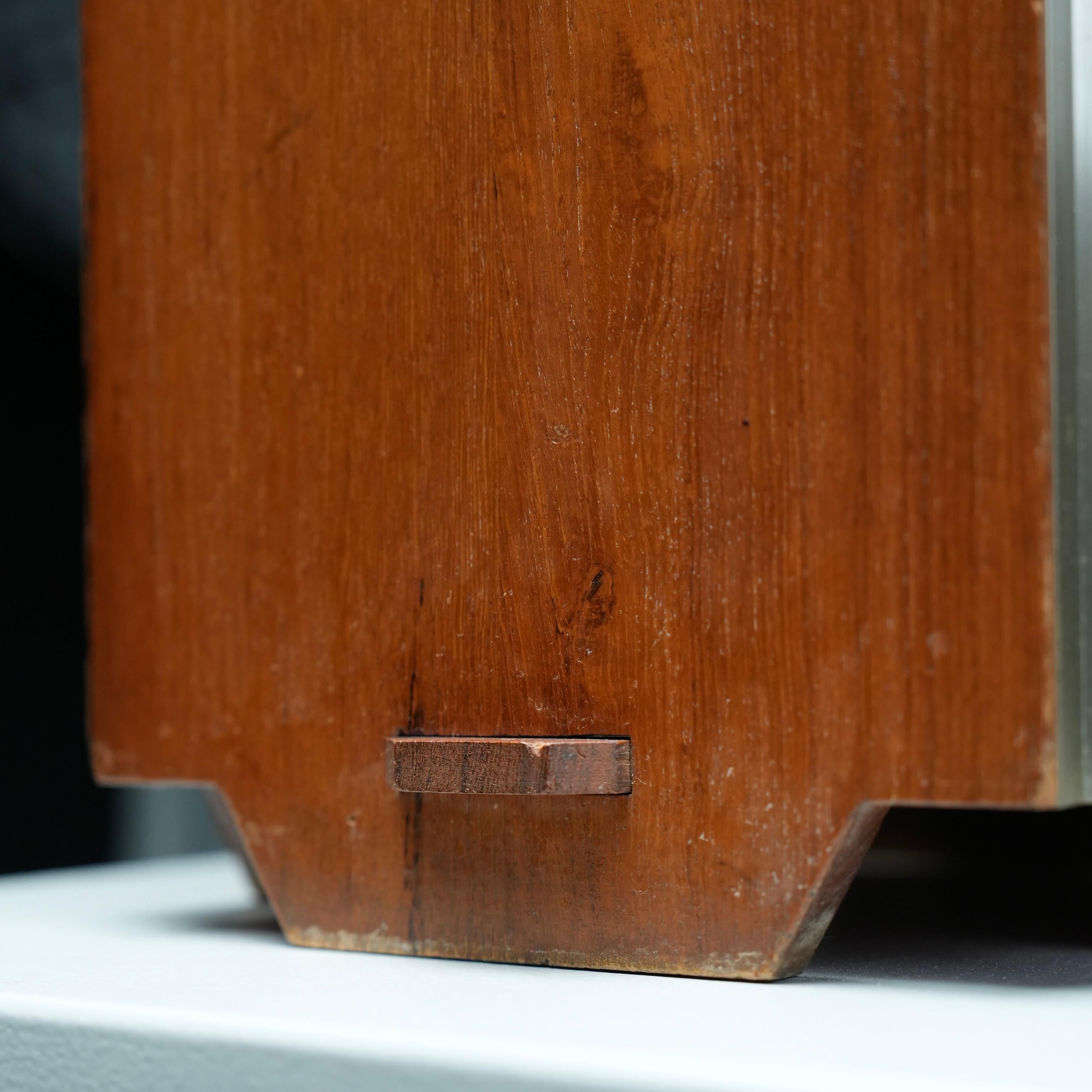 italien Ico Parisi Umbrella Stand for Stildomus in Walnut and Metal, Italy, 1950's en vente