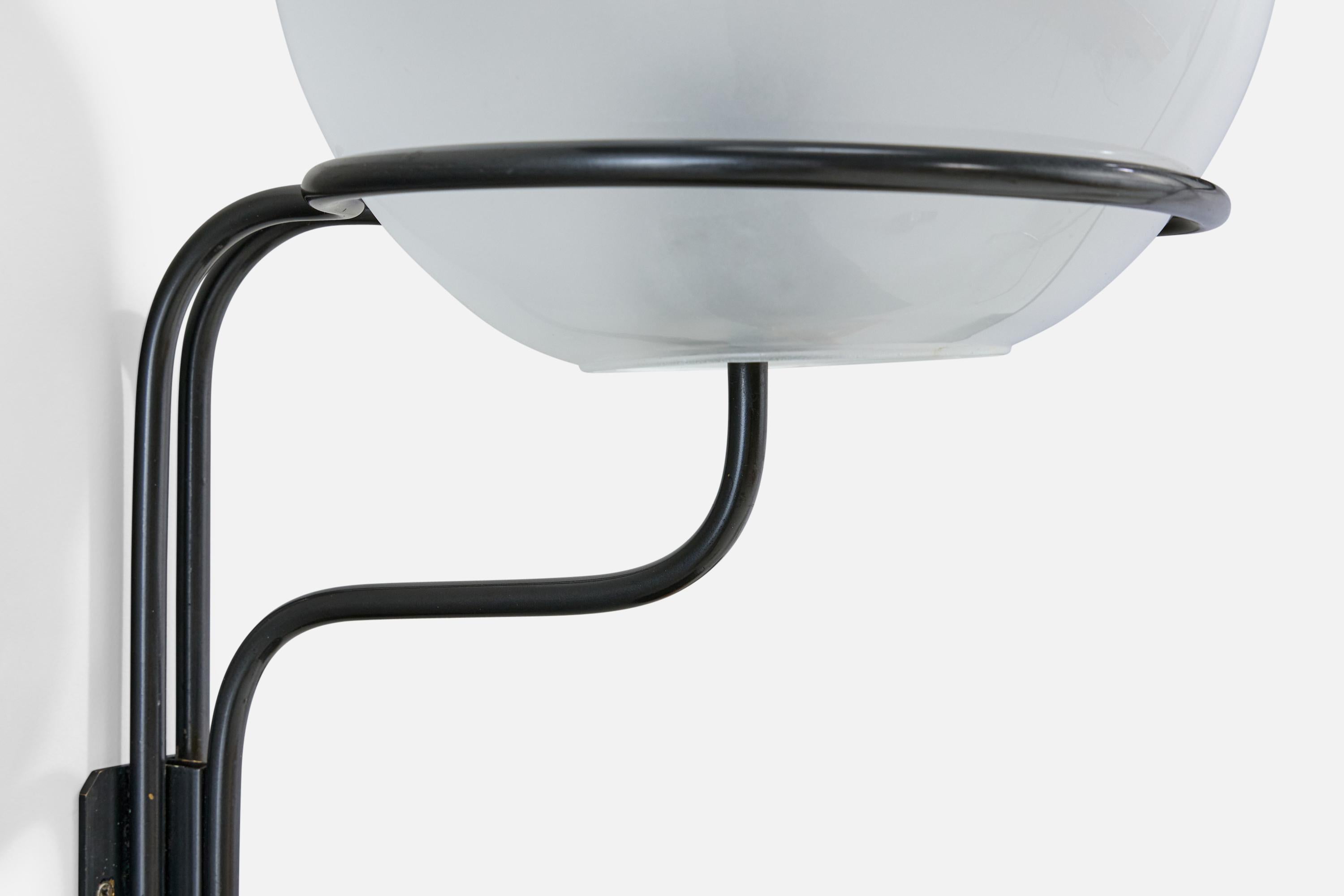 Mid-20th Century Ico Parisi, Wall Light, Metal, Glass, Italy, 1960s For Sale
