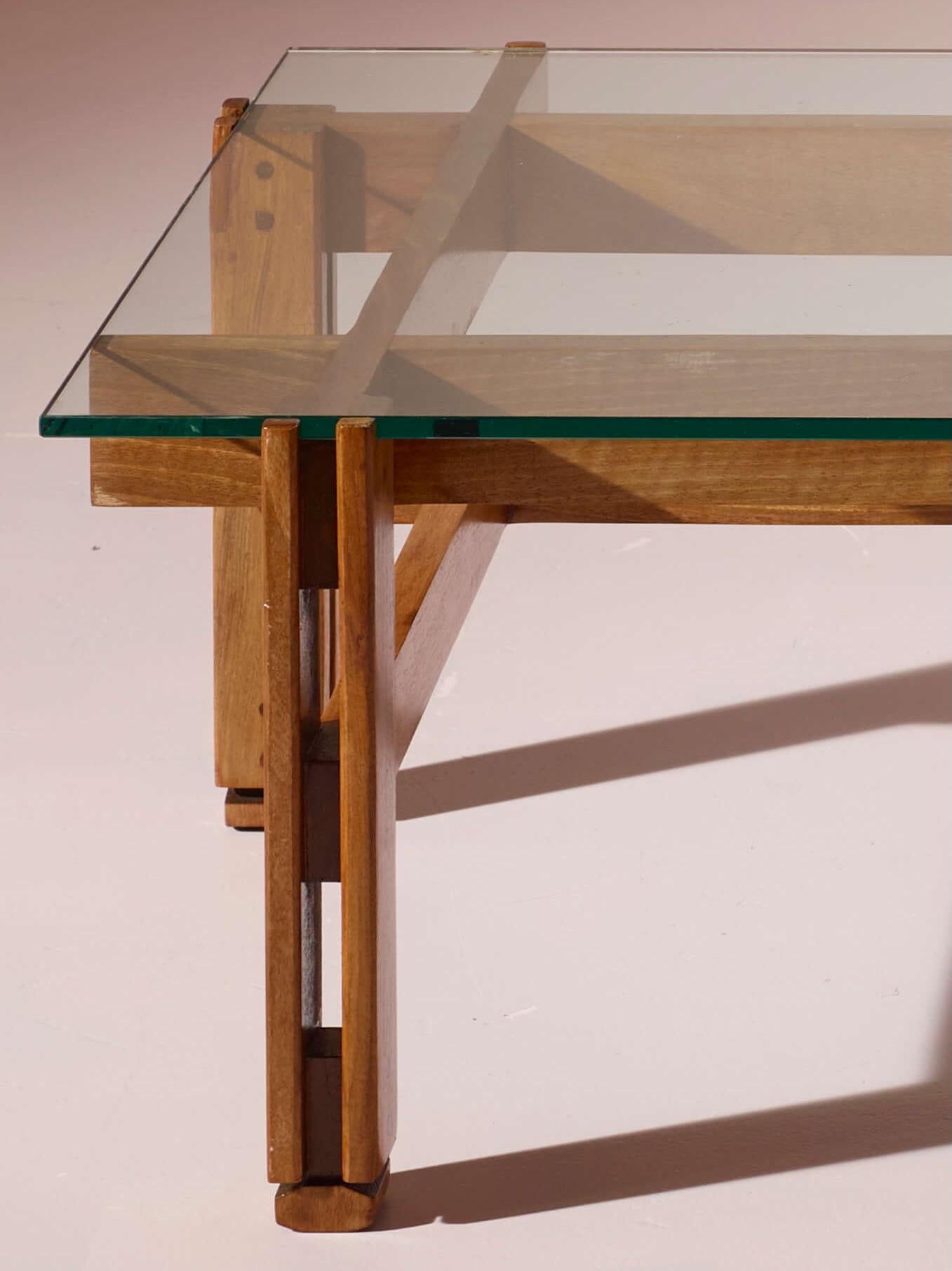 Verre Table basse Ico Parisi modèle 751 de Cassina, Italie, années 1960 en vente