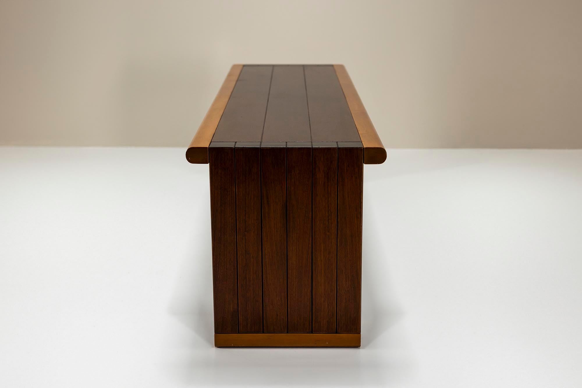 Italiano Panca in legno di Ico Parisi per Brugnoli Mobili Cantù, Italia 1974 in vendita