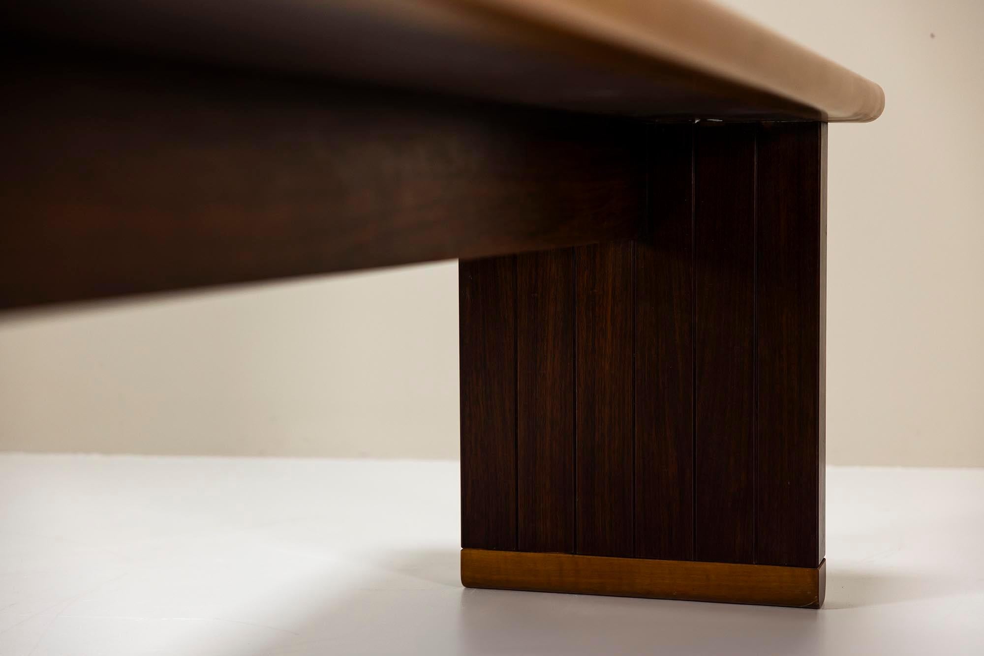 Panca in legno di Ico Parisi per Brugnoli Mobili Cantù, Italia 1974 in vendita 1
