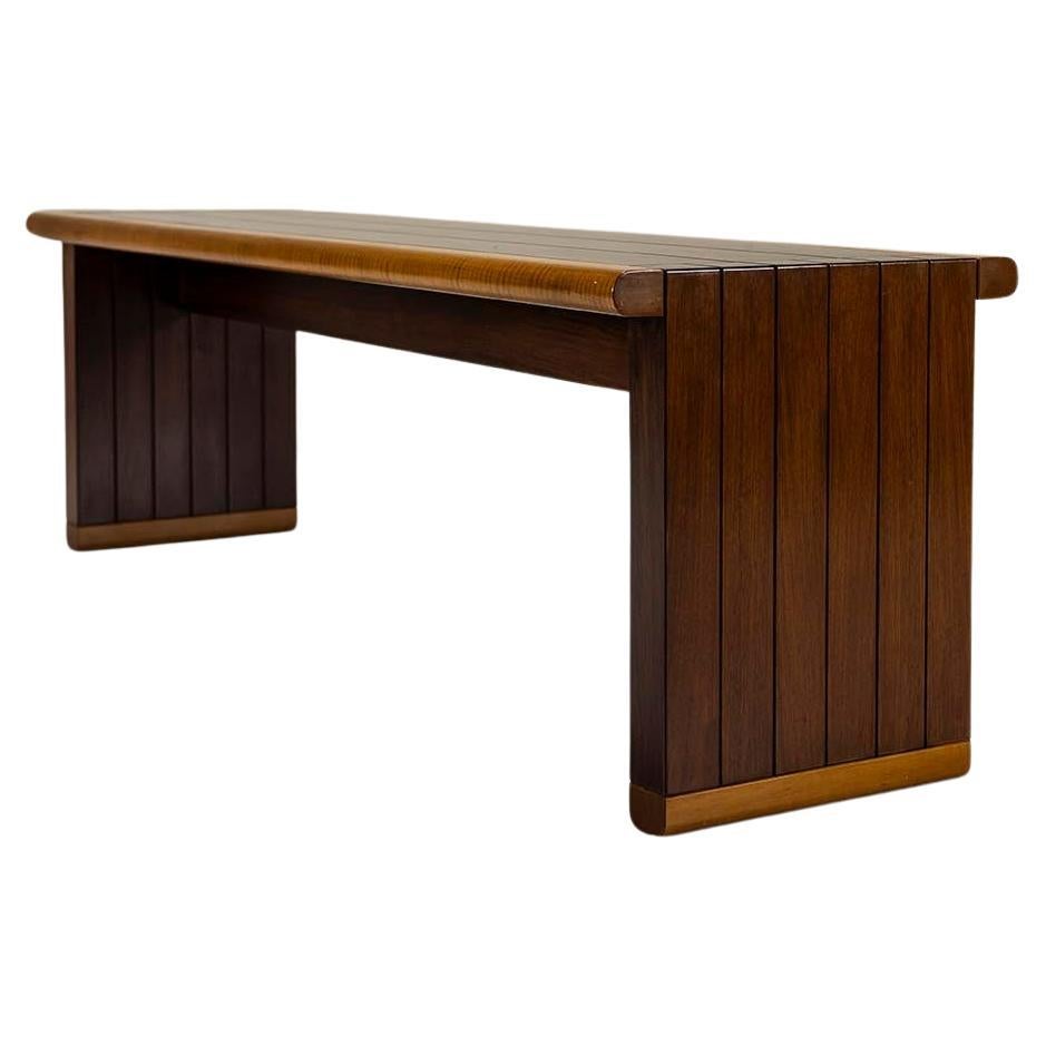 Banco de madera Ico Parisi para Brugnoli Mobili Cantù, Italia 1974