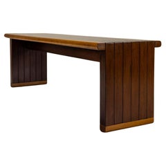 Banco de madera Ico Parisi para Brugnoli Mobili Cantù, Italia 1974