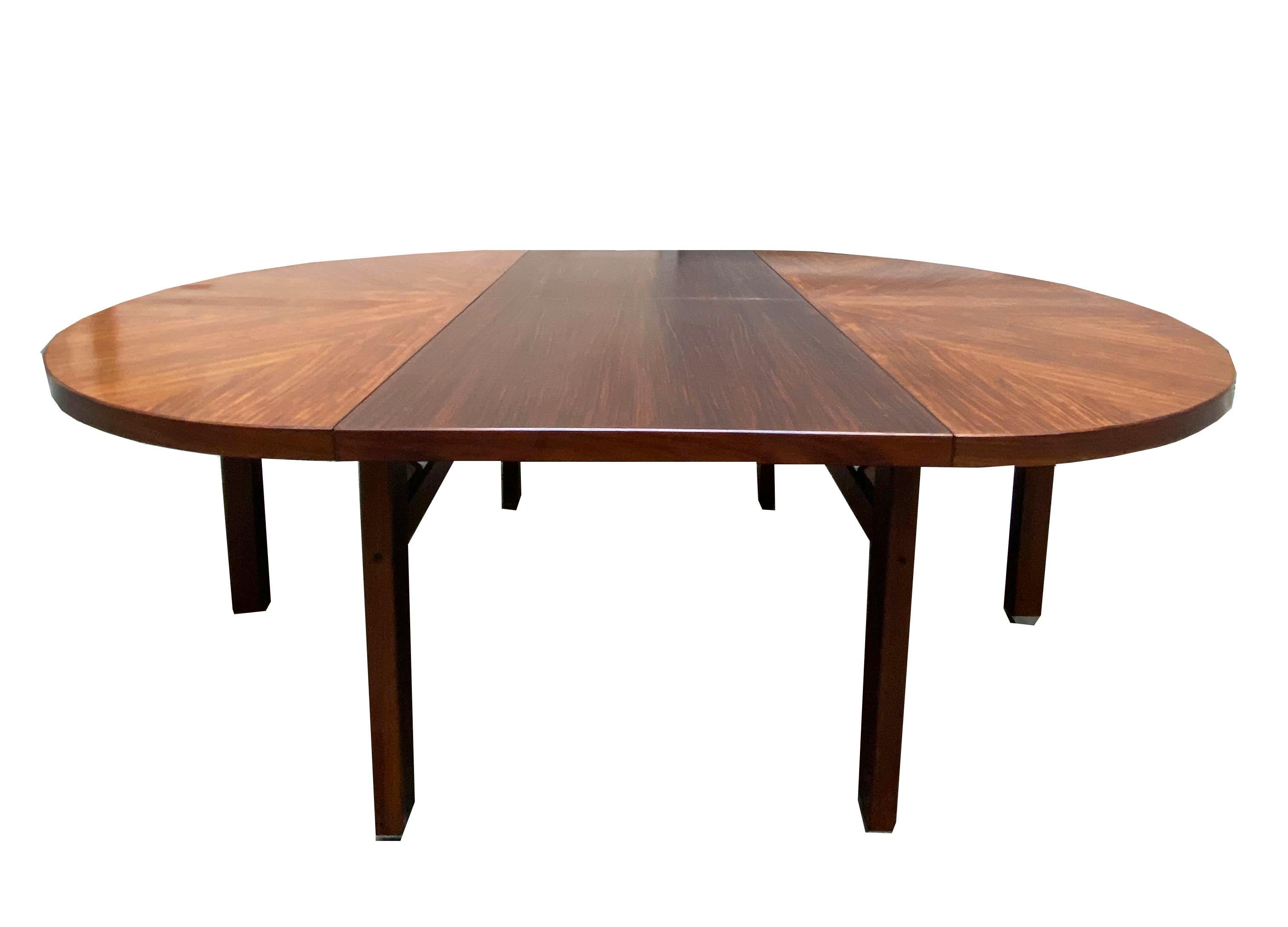 Mid-Century Modern Ico Parisi Wooden Dining Extending Table, Italy, 1960s