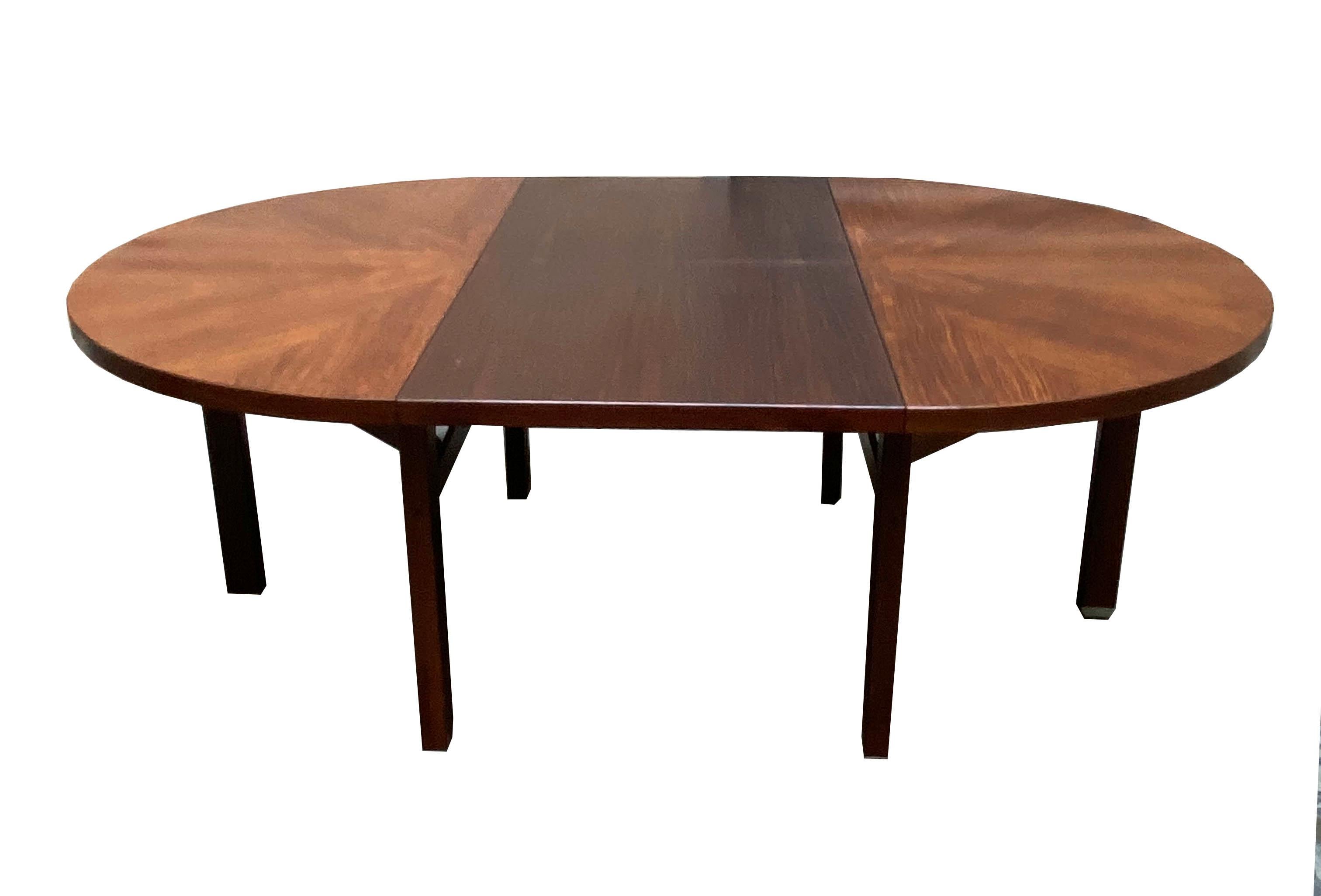 Italian Ico Parisi Wooden Dining Extending Table, Italy, 1960s