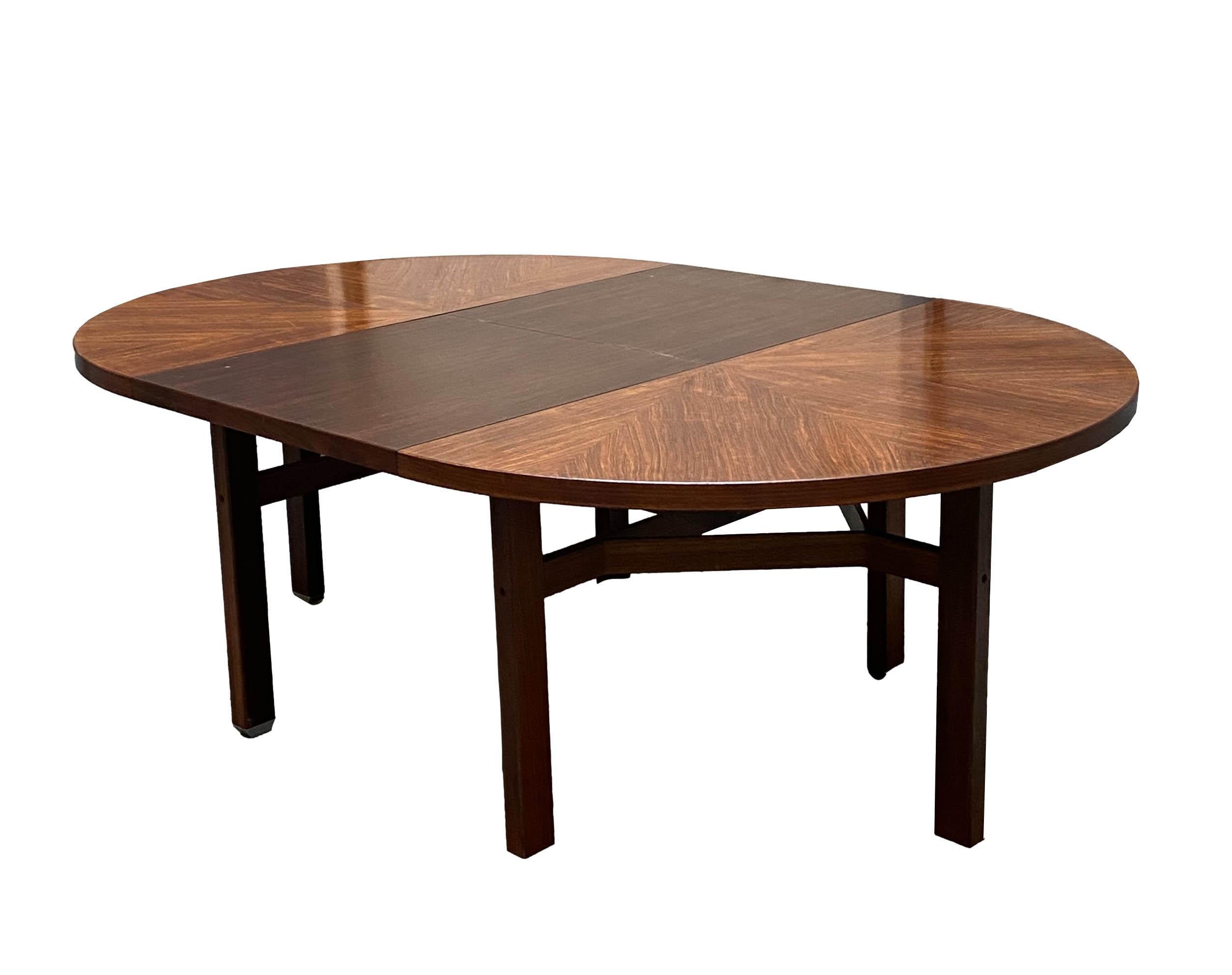 Ico Parisi Wooden Dining Extending Table, Italy, 1960s In Good Condition In Naples, IT