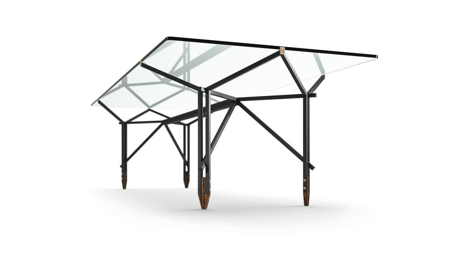 Métal Table Olimpino d'Ico Parisini pour Cassina en vente