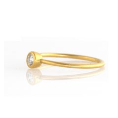 Ico & the Bird Fine Jewelry .25carat Diamond 22k Gold Stacking Ring