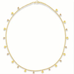 Ico & the Bird Fine Jewelry 'Fan' Sequin 22k Gold Necklace