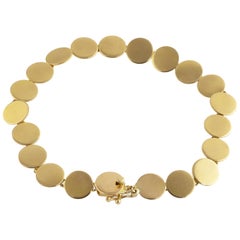 Ico & the Bird Fine Jewelry Sequin Dot  20 Karat Gold Bracelet