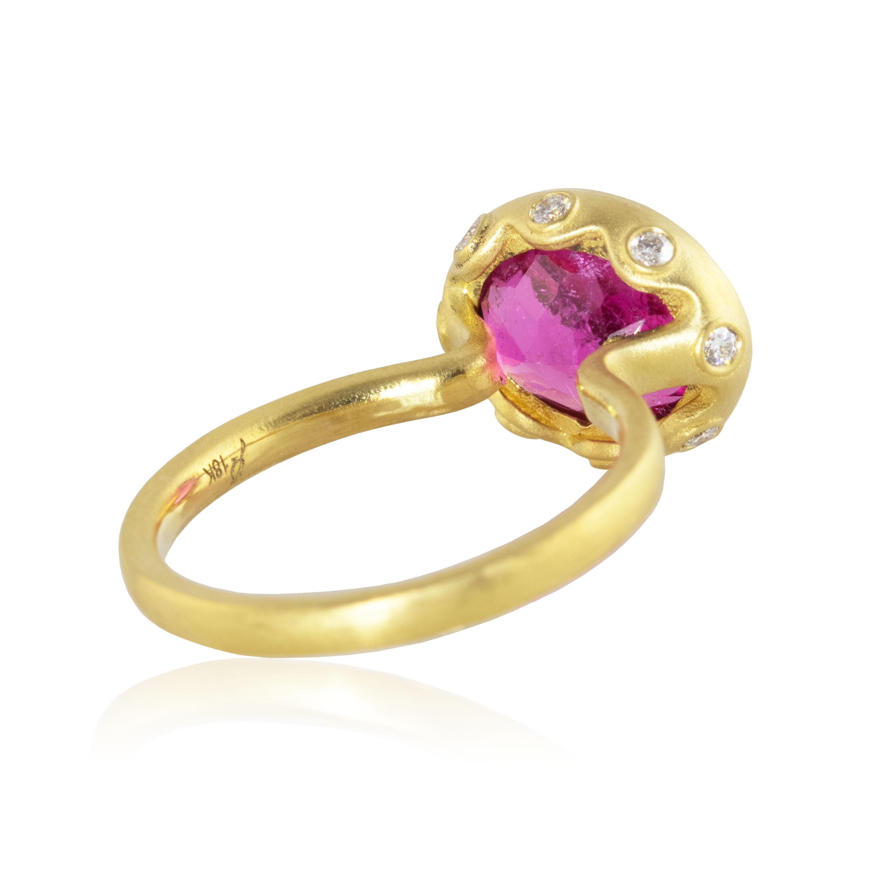 rubellite tourmaline ring