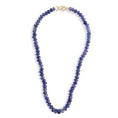 Ico & the Bird Fine Jewelry Tanzanite Moonstone 22-Karat Gold Necklace