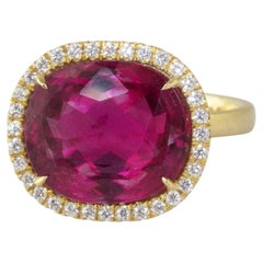 Ico & the Bird Fine Jewelry 10 carat Rubellite Tourmaline Diamond Ring 
