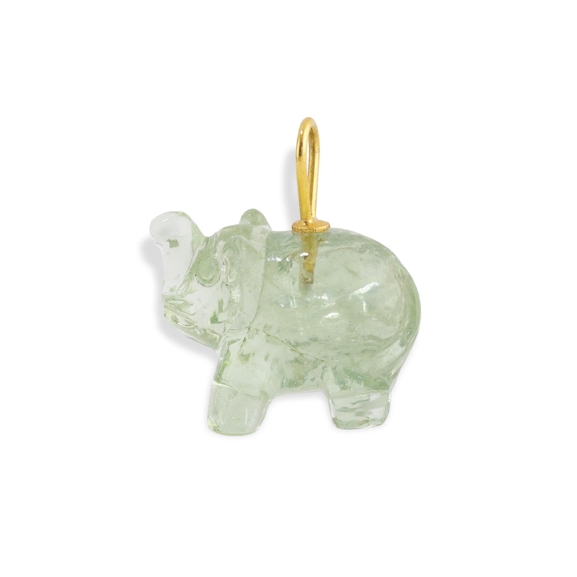 turquoise elephant pendant