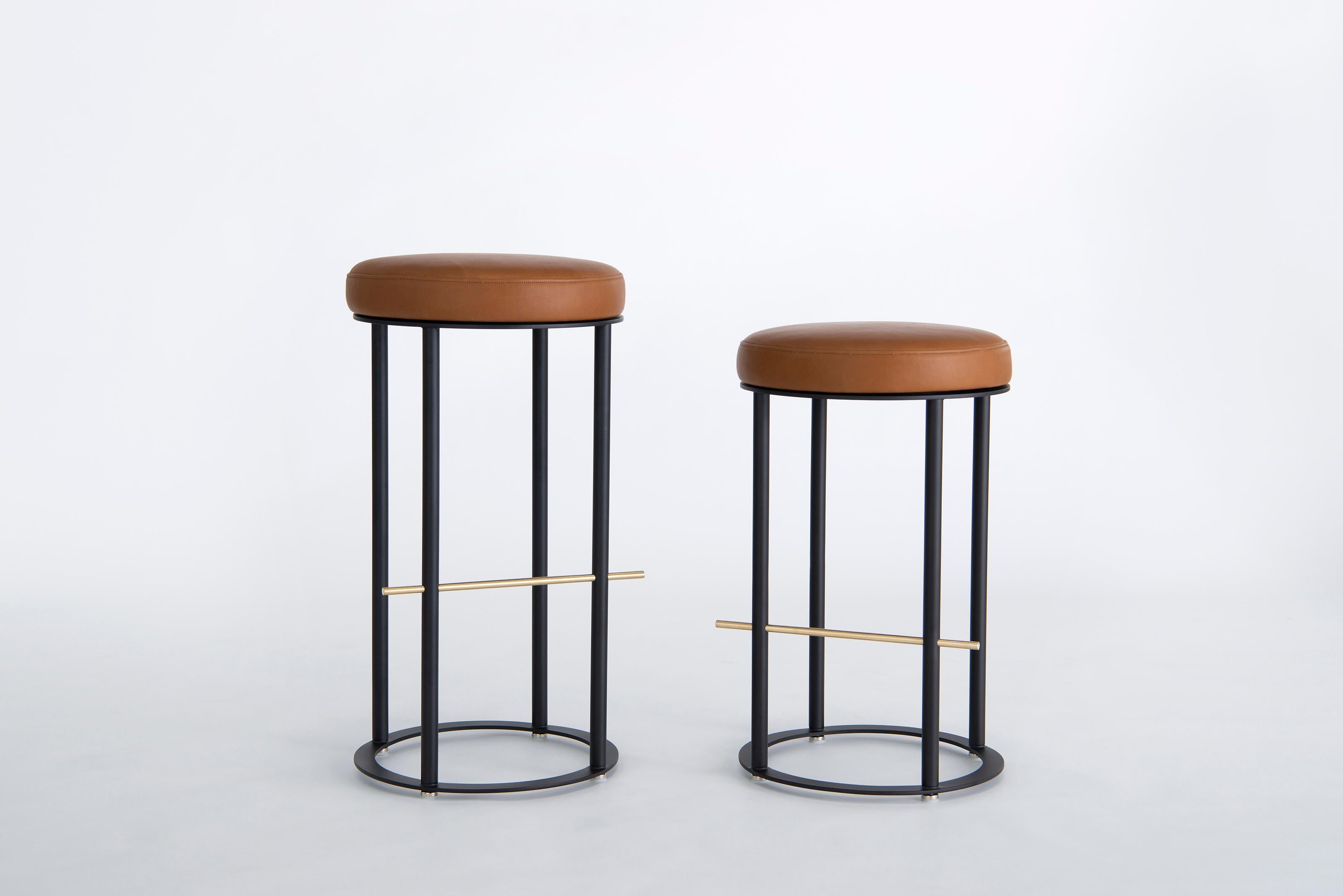 Metal Icon Bar Stool by Phase Design For Sale