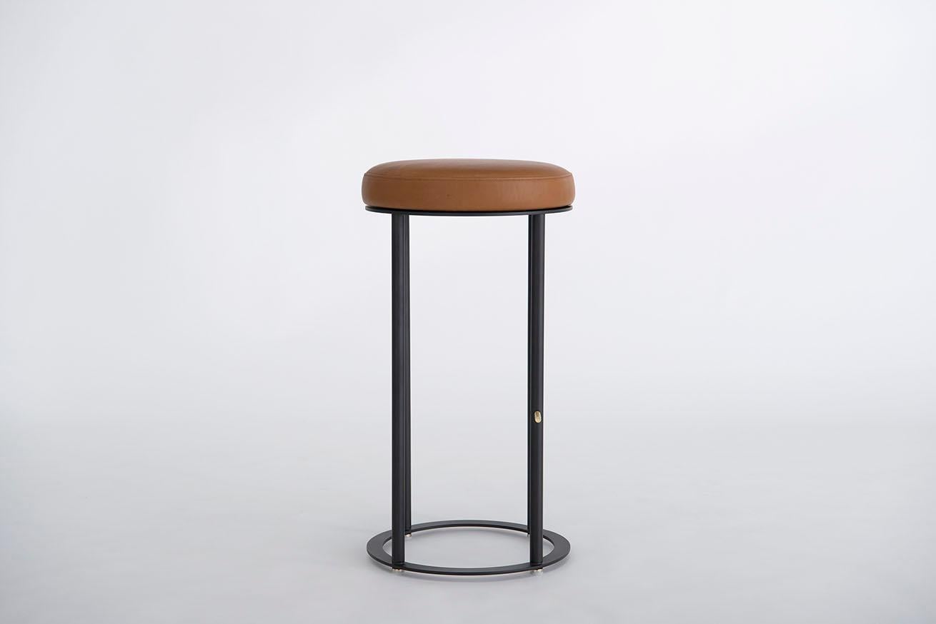 American Icon Bar Stools by Phase Design, Leather For Sale