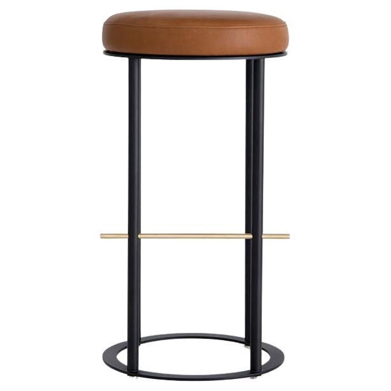 Icon Bar Stools by Phase Design, Leather For Sale