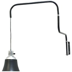 Icon Lampe murale Bauhaus Bormann Ugo Police Kandem 1930-1950 Métal émaillé noir