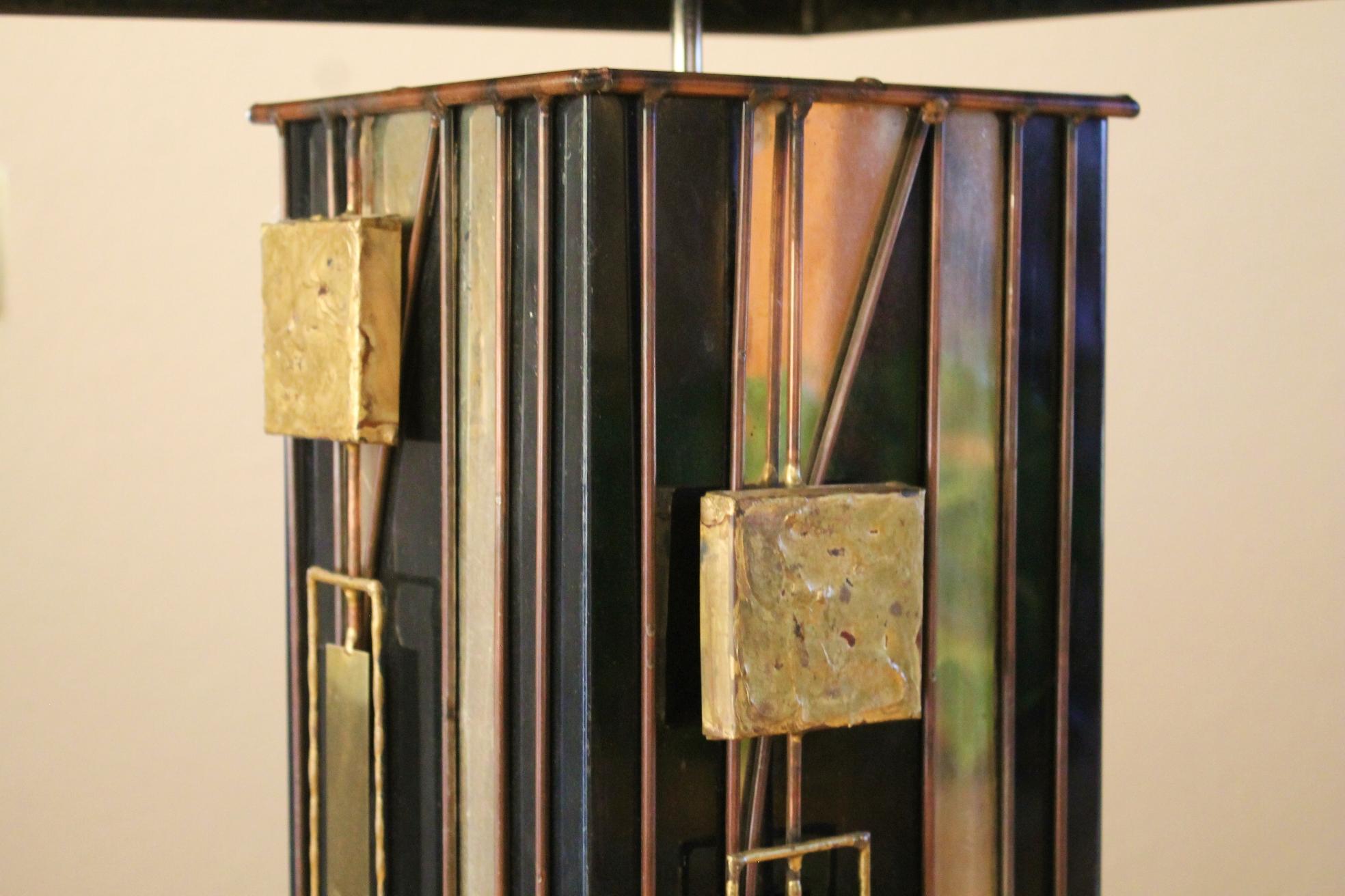 Brass Icon! C. JERE Brutalist Table Lamp! Mid Century Modern Splendor! 1970 MCM Decor For Sale