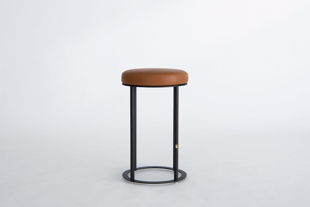 American Icon Counter Stools by Phase Design, Leather For Sale