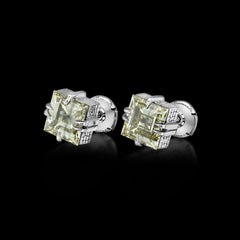 Orecchini Icon Croc con diamanti taglio Princess da 5,32 carati