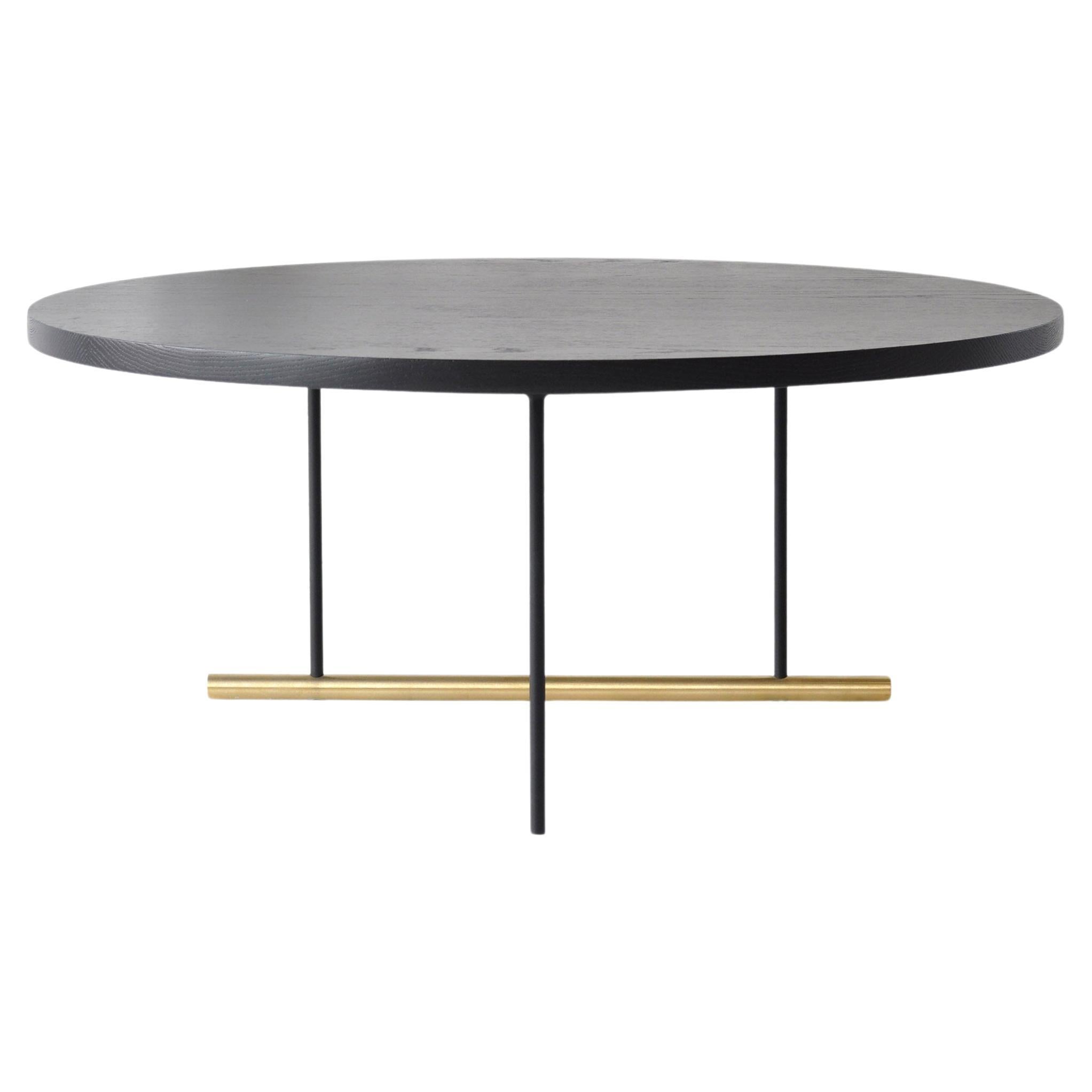 Grande table basse emblématique en chêne ébénisé de Phase Design en vente