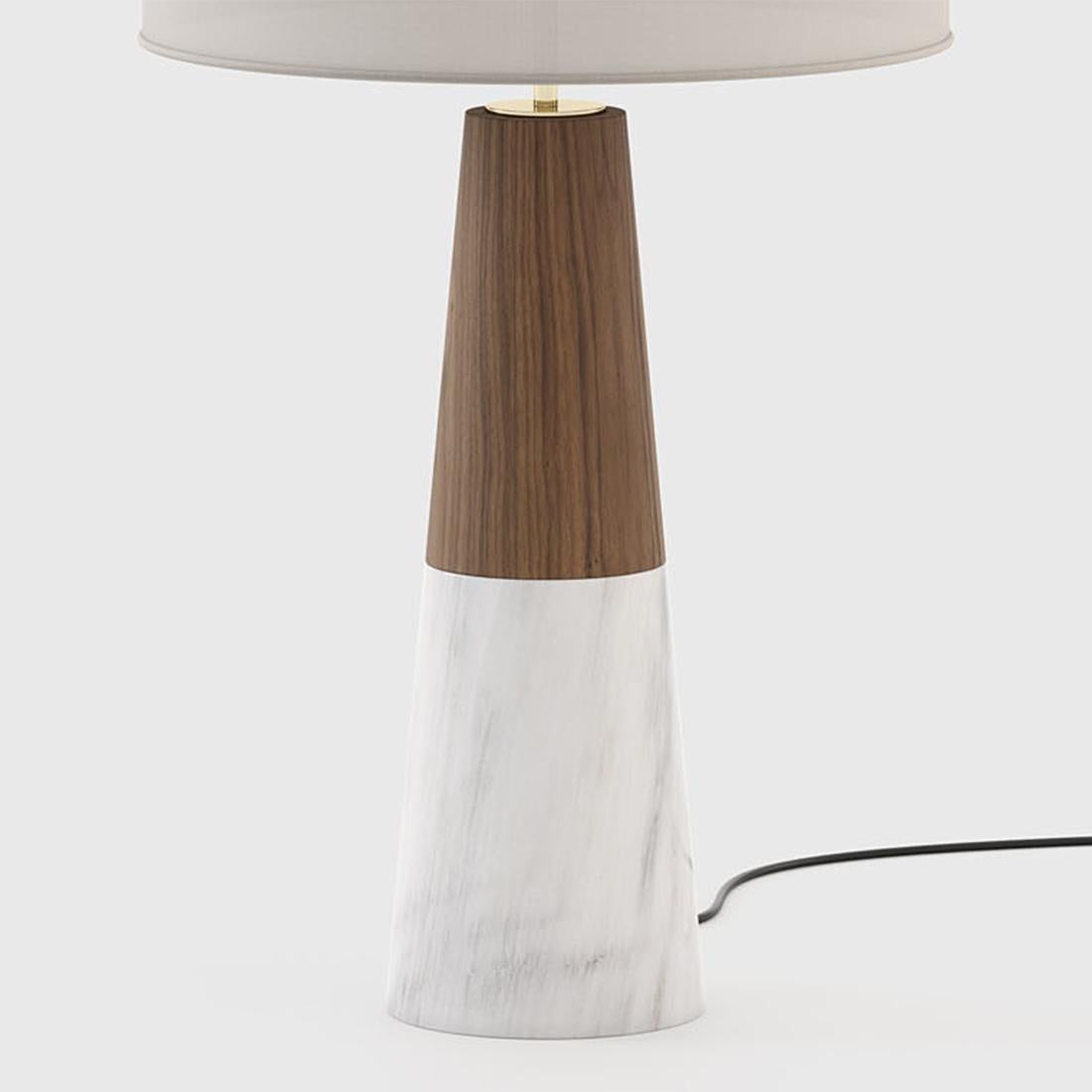 Hand-Crafted Icon Marble Table Lamp For Sale