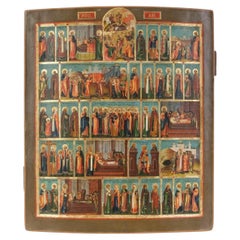Icône « Menaion de mai », Russie (Empire russe), peinture, milieu du XIXe siècle