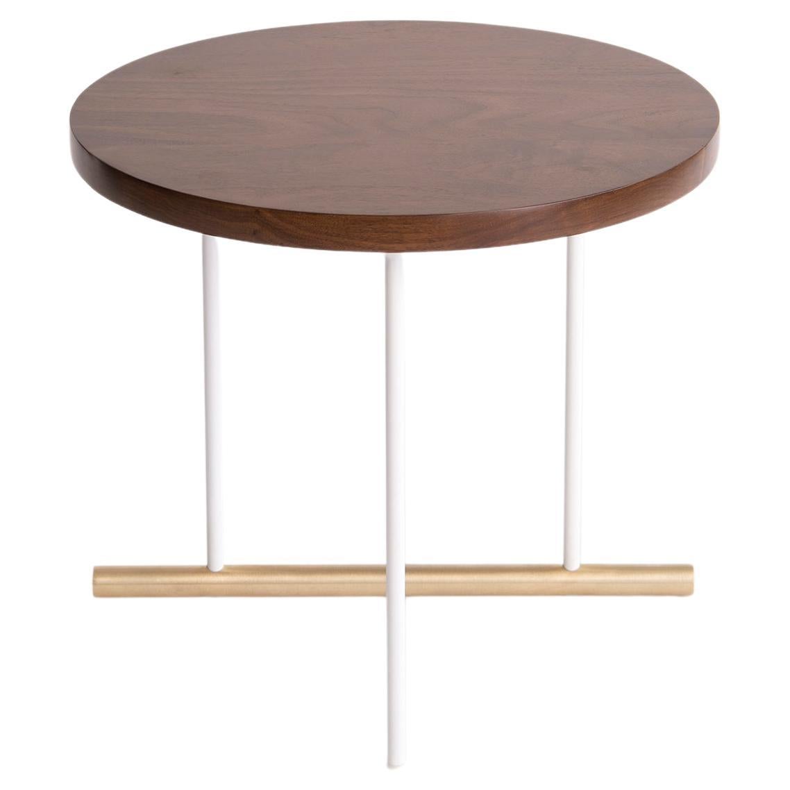 Icon Medium Walnut Side Table by Phase Design For Sale